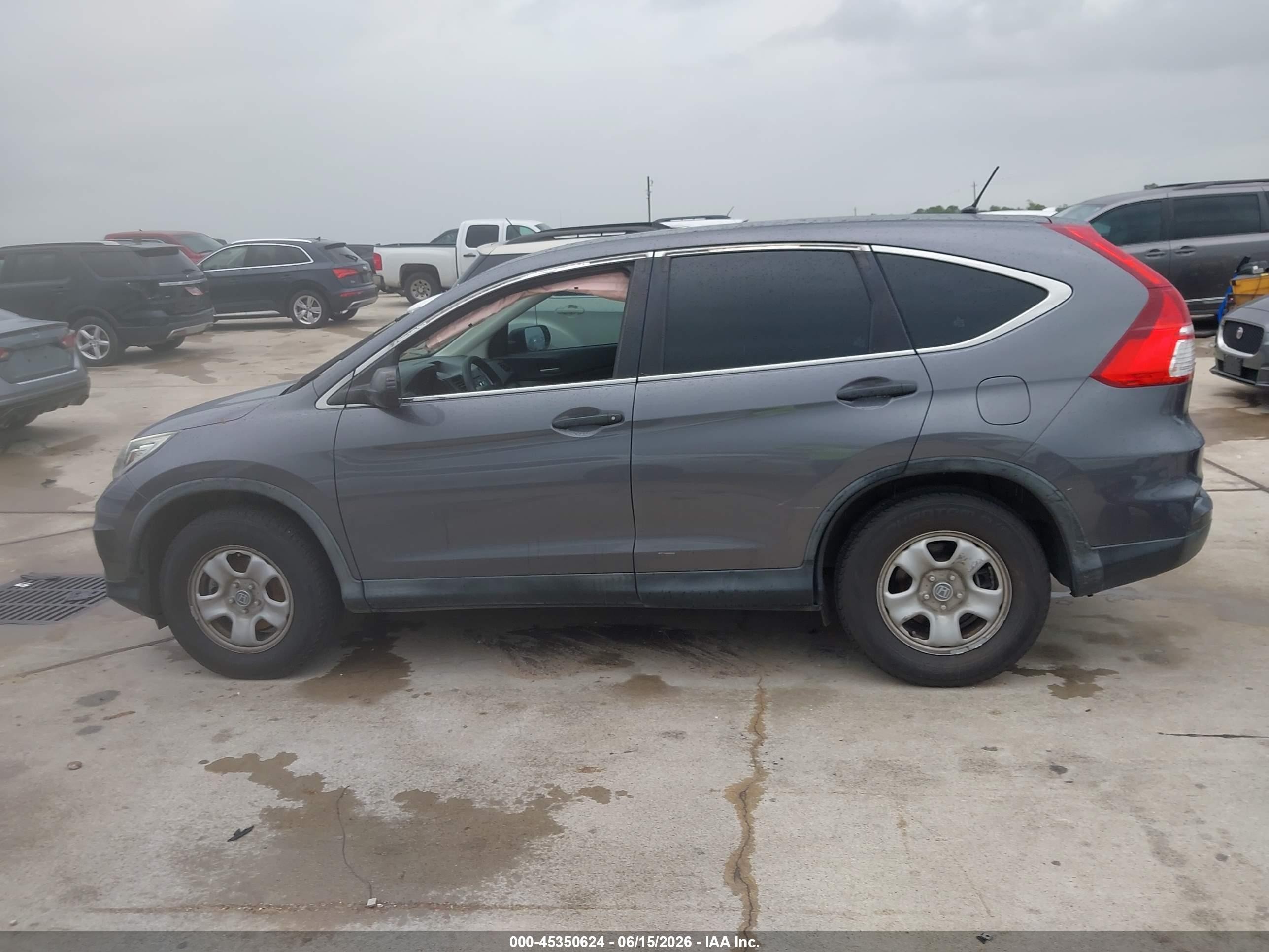 2015 Honda Cr-v Lx Gray vin: 3CZRM3H34FG714367