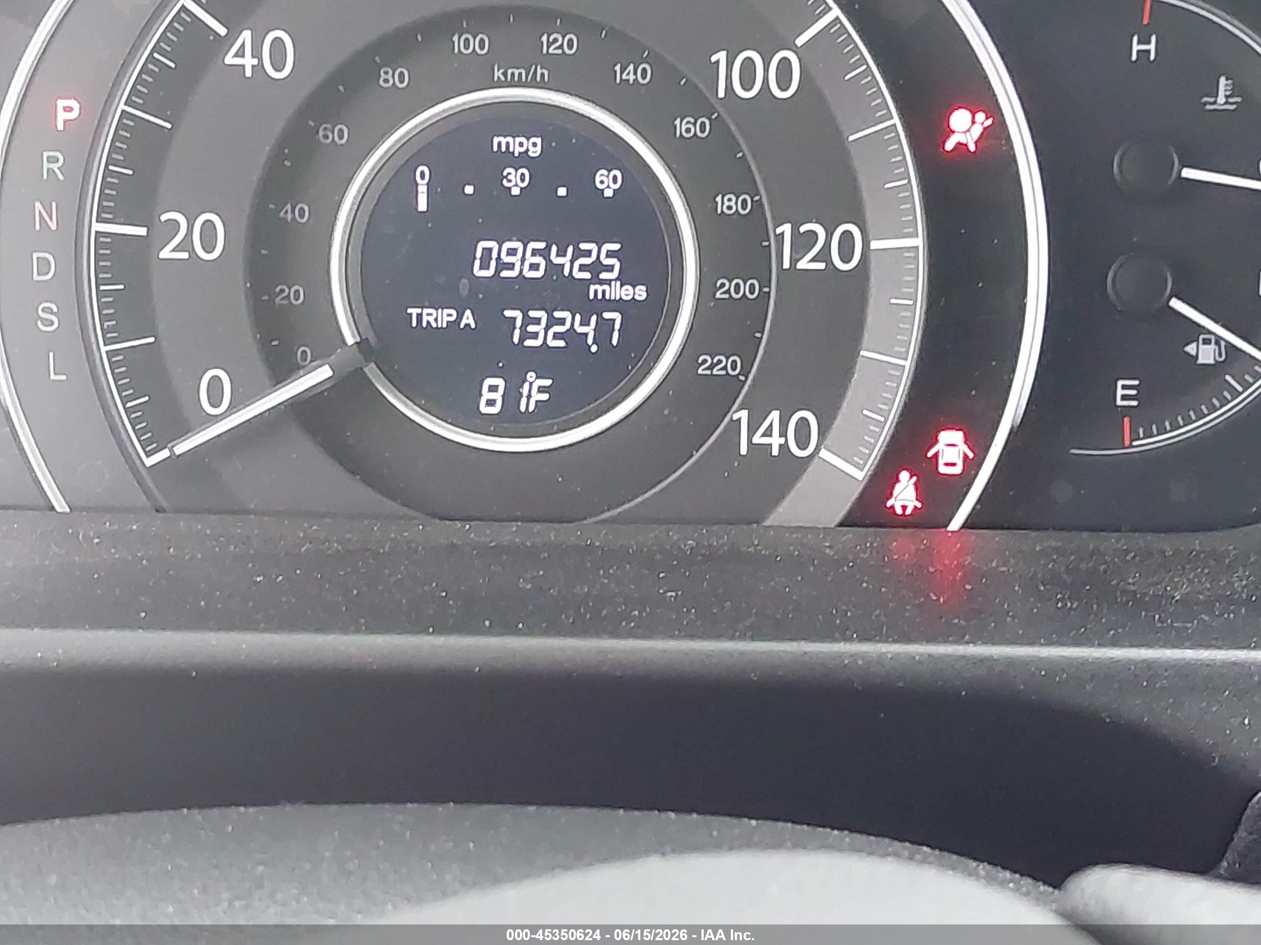 2015 Honda Cr-v Lx Gray vin: 3CZRM3H34FG714367