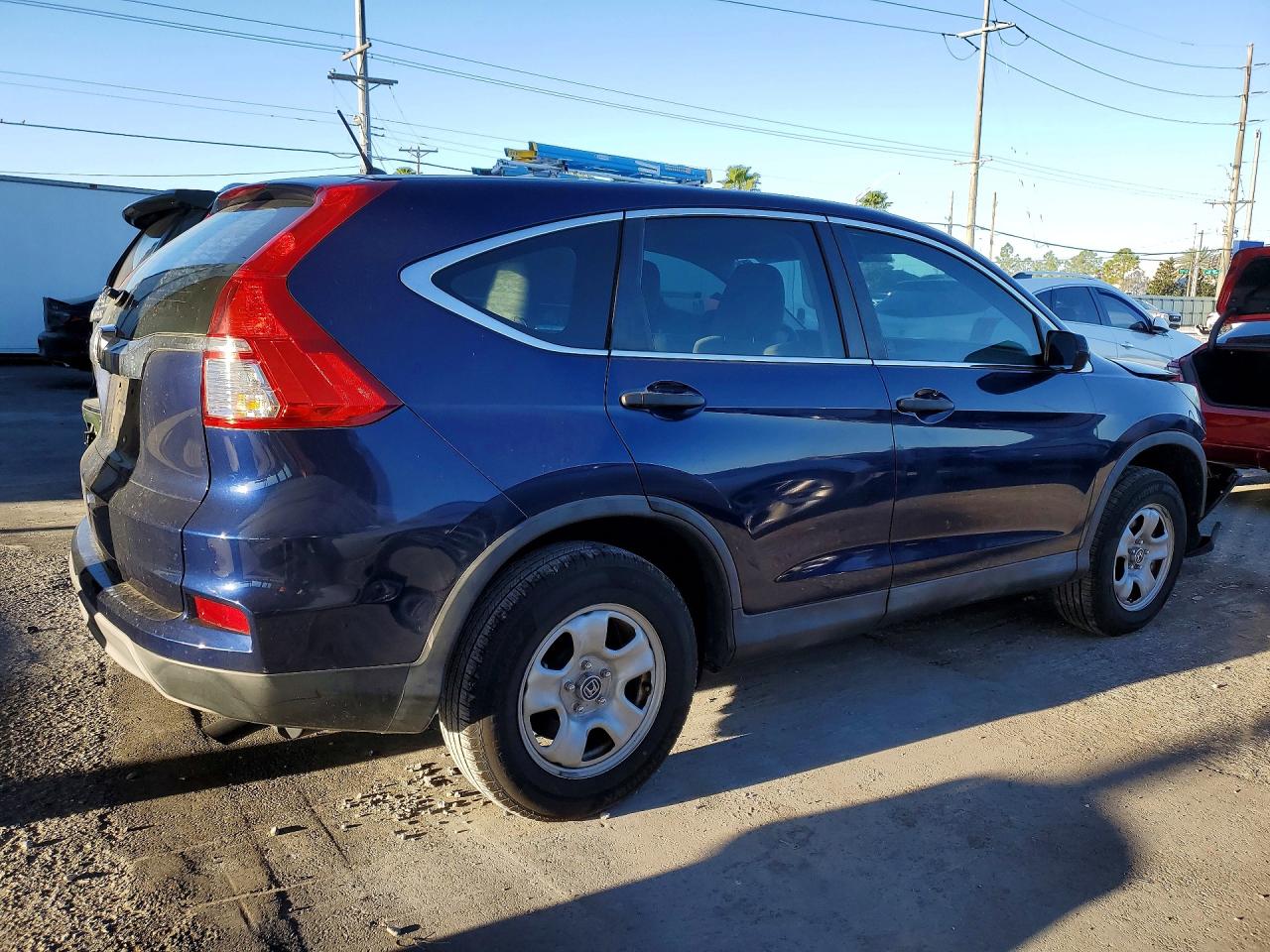 2015 Honda Cr-v Lx Blue vin: 3CZRM3H34FG716880