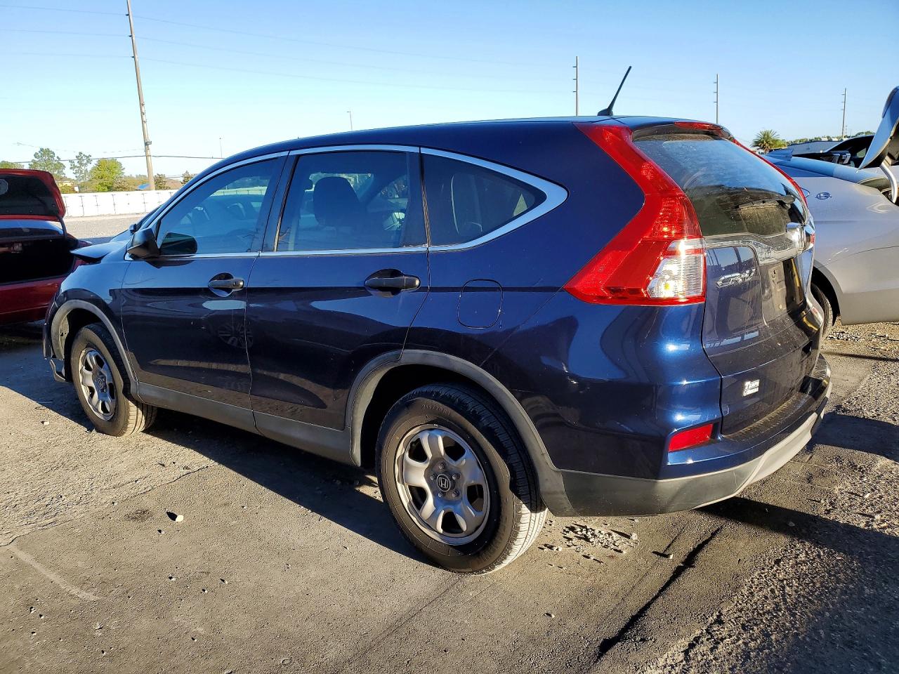 2015 Honda Cr-v Lx Blue vin: 3CZRM3H34FG716880
