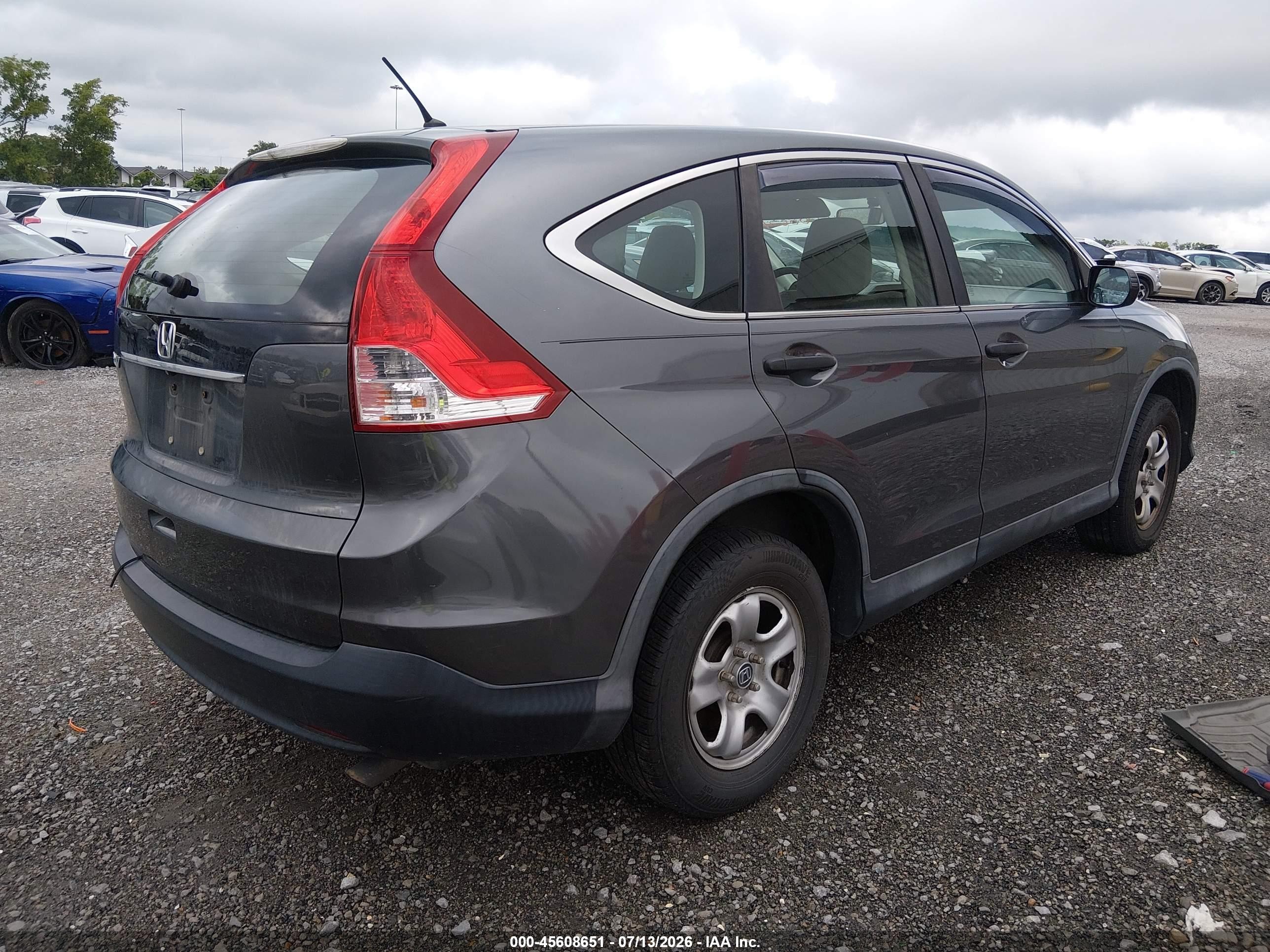 2014 Honda Cr-v Lx Серый vin: 3CZRM3H35EG704607