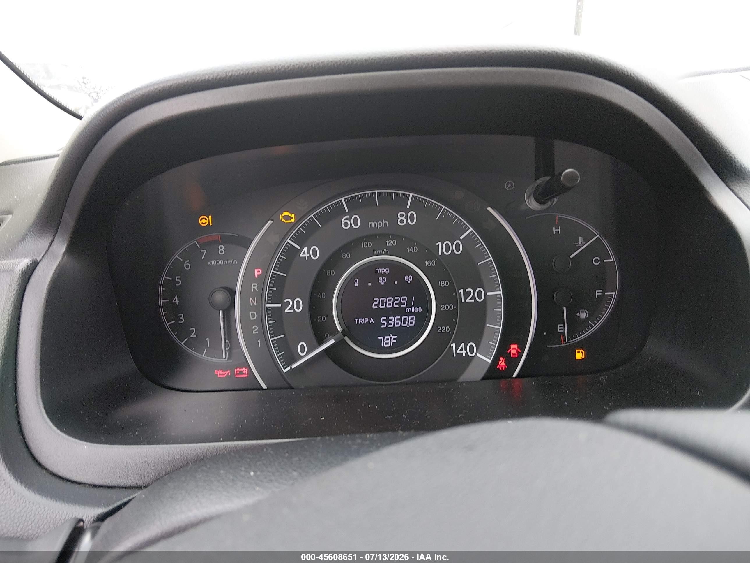 2014 Honda Cr-v Lx Серый vin: 3CZRM3H35EG704607