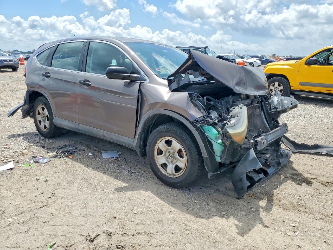 2014 Honda Cr-v Lx Brown vin: 3CZRM3H35EG705529