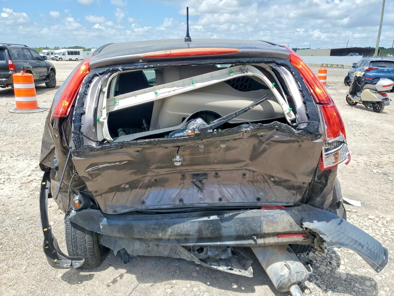 2014 Honda Cr-v Lx Brown vin: 3CZRM3H35EG705529