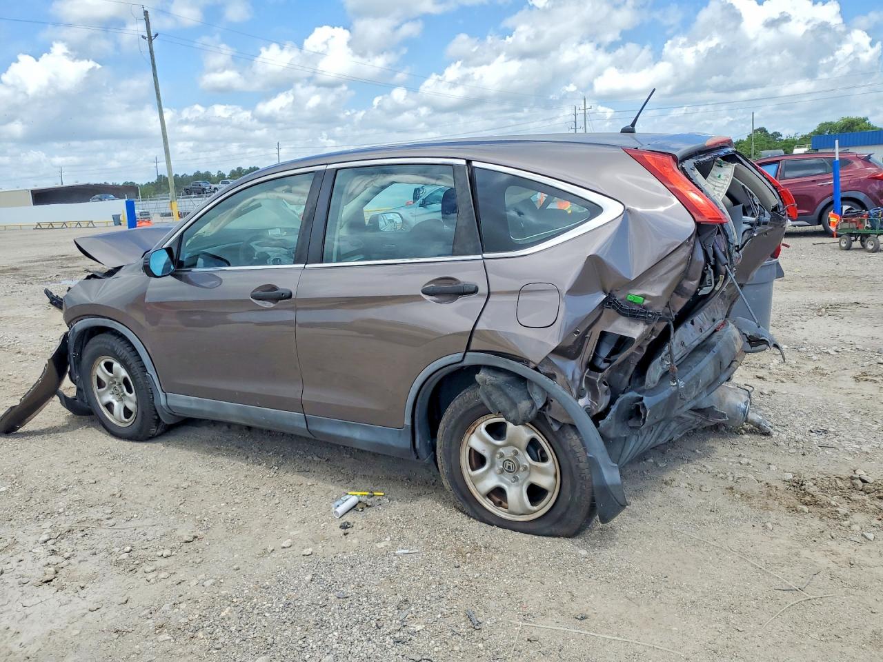 2014 Honda Cr-v Lx Brown vin: 3CZRM3H35EG705529