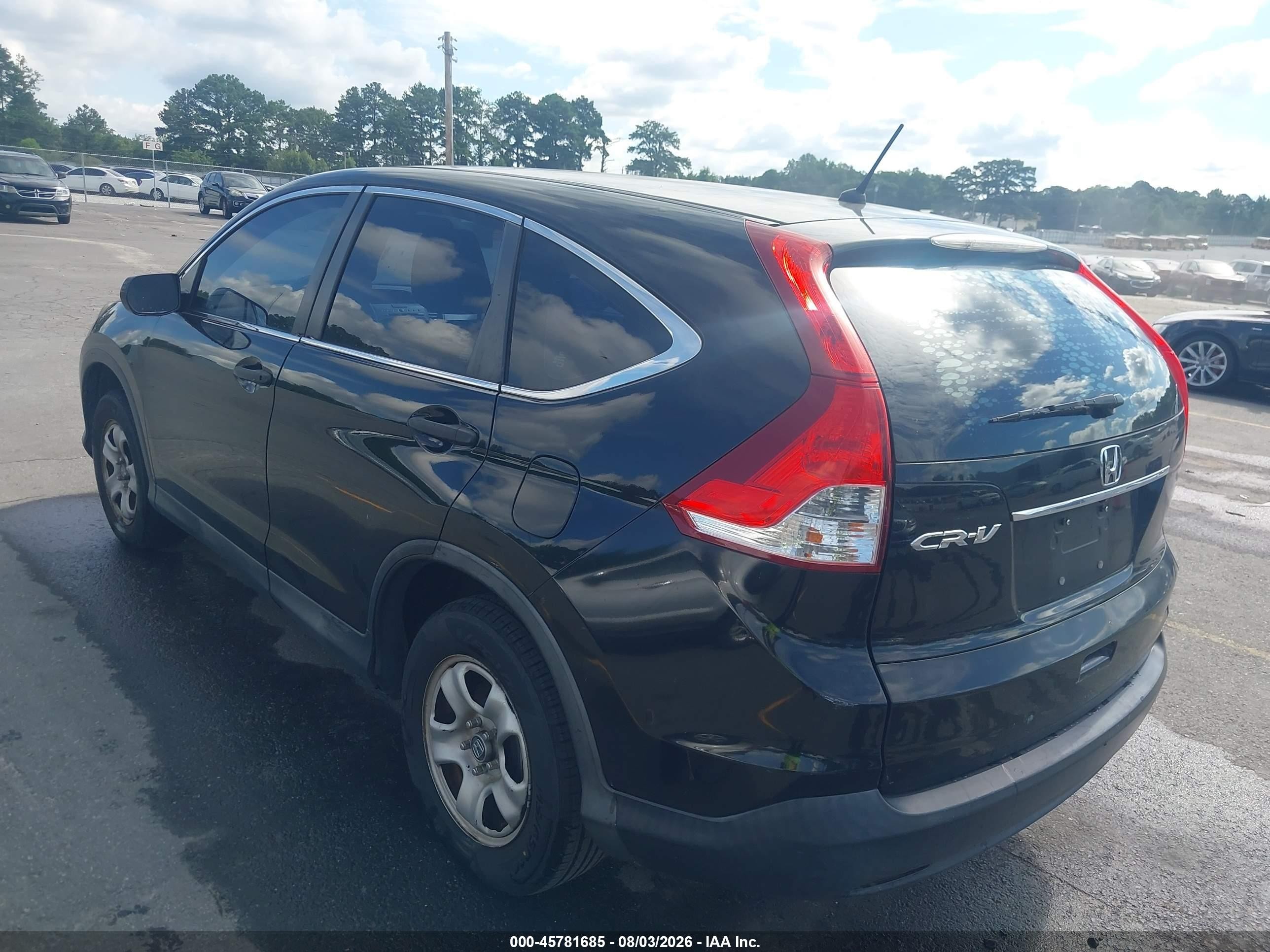 2014 Honda Cr-v Lx Black vin: 3CZRM3H35EG707099