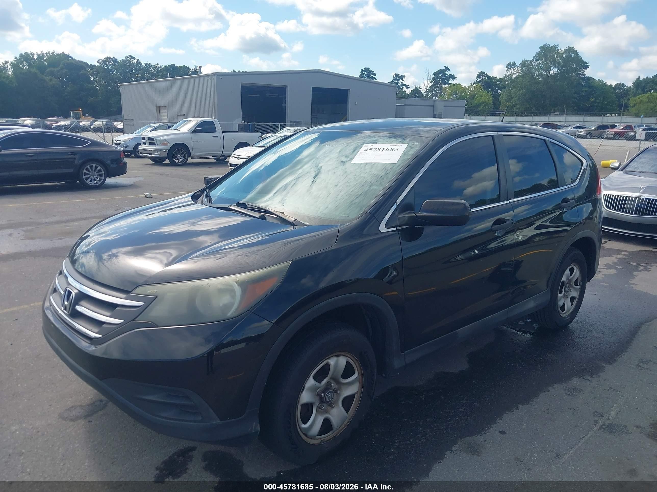 2014 Honda Cr-v Lx Black vin: 3CZRM3H35EG707099