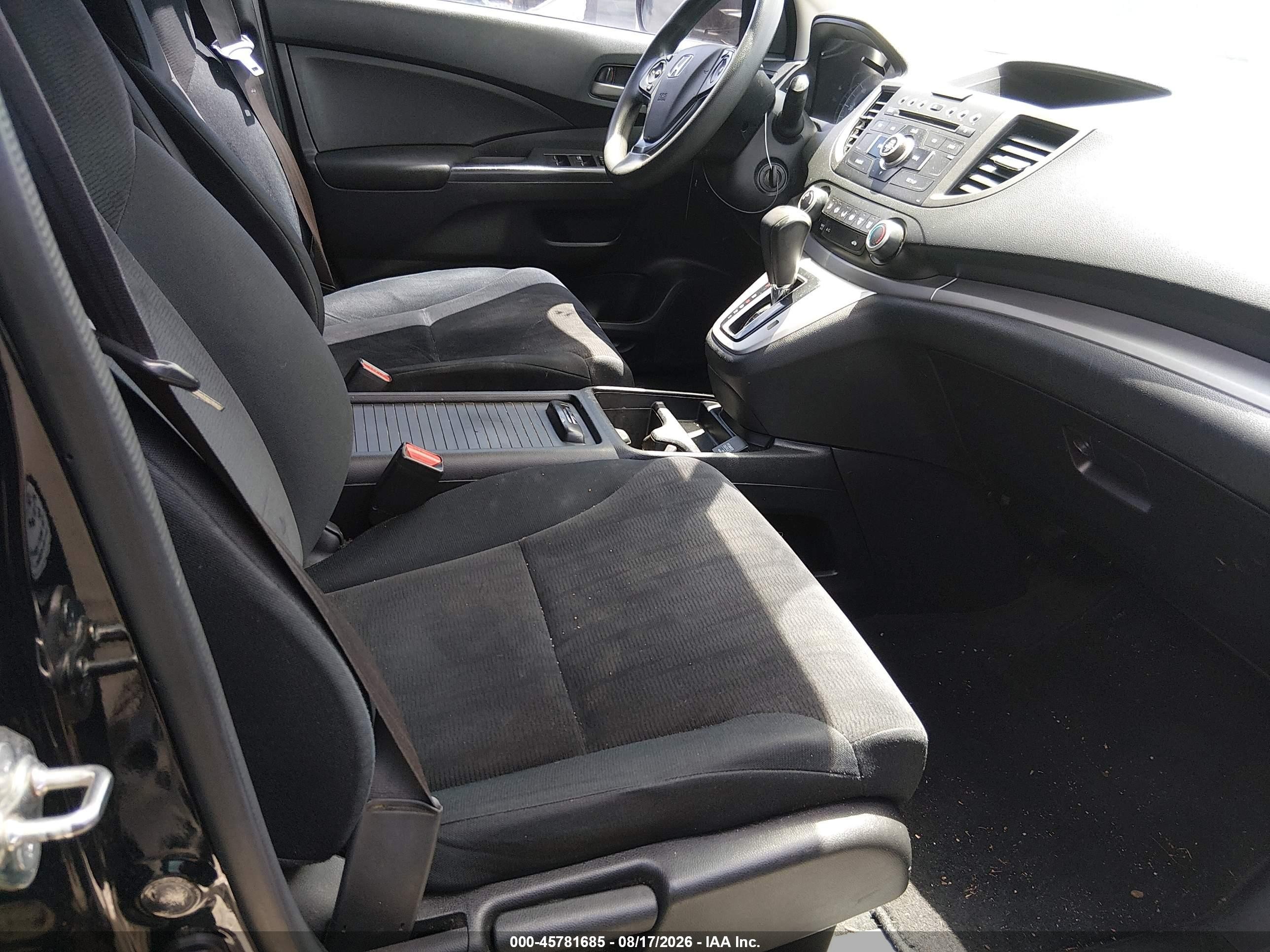 2014 Honda Cr-v Lx Black vin: 3CZRM3H35EG707099
