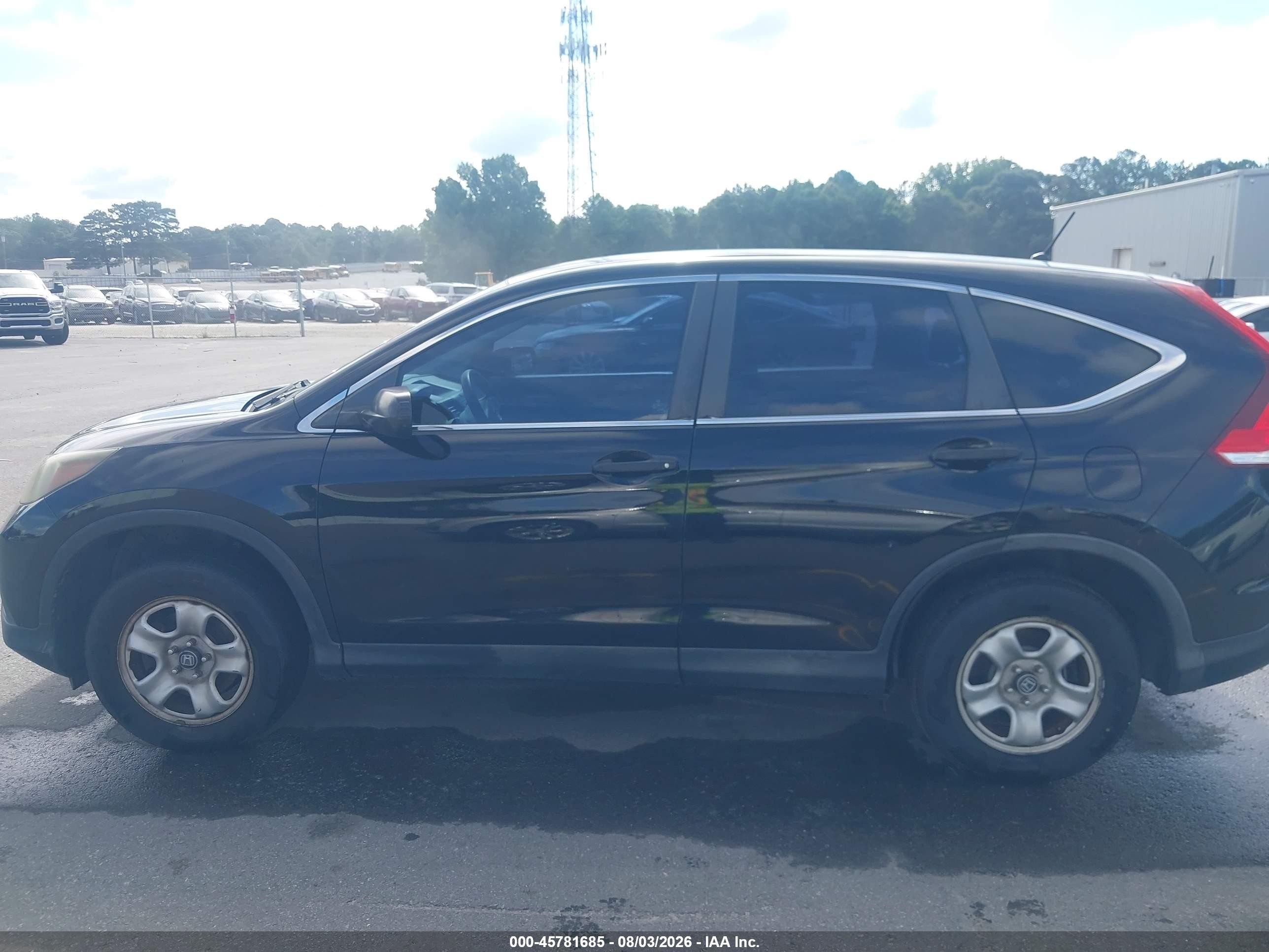 2014 Honda Cr-v Lx Black vin: 3CZRM3H35EG707099