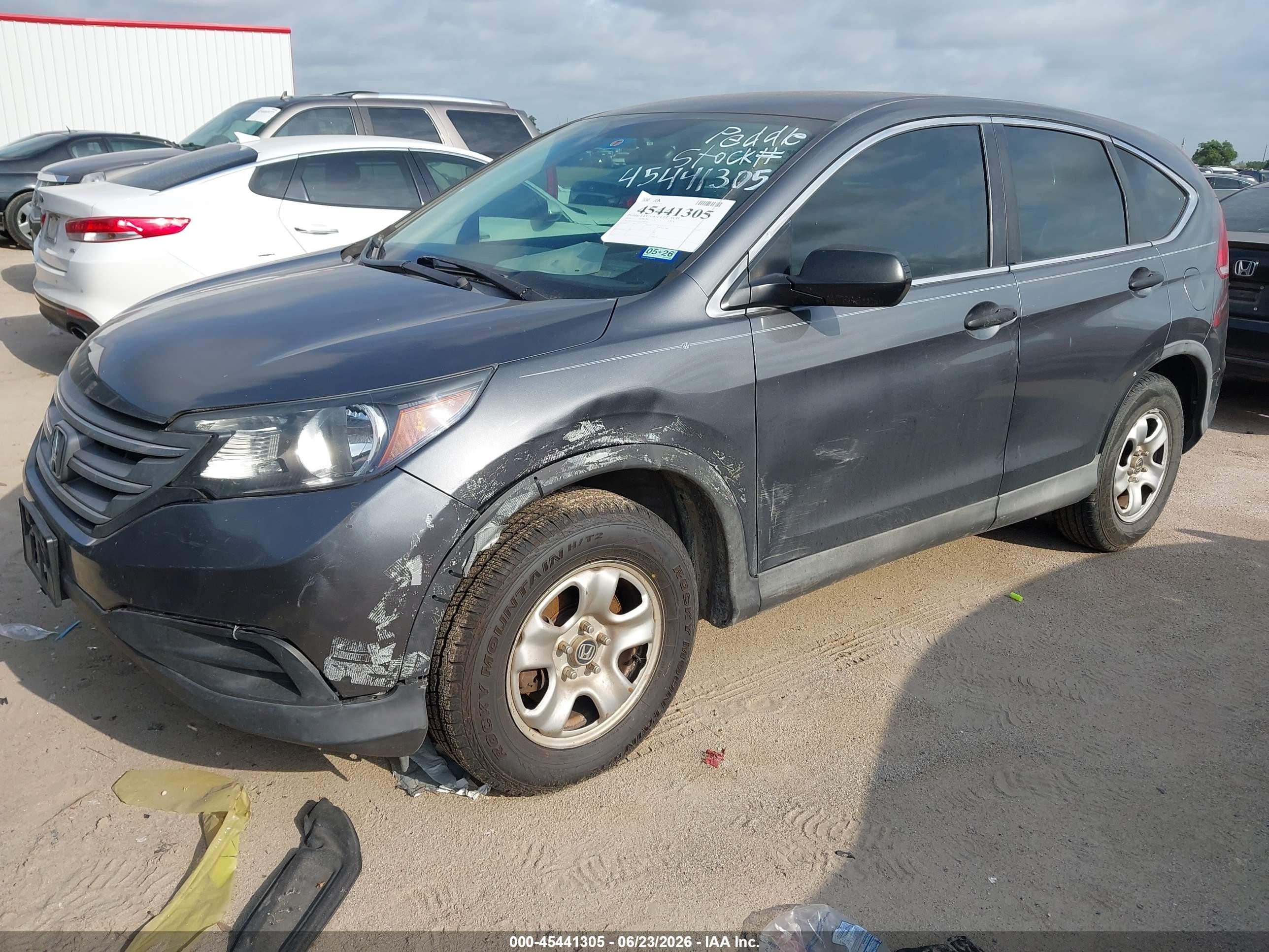 2014 Honda Cr-v Lx Gray vin: 3CZRM3H35EG708754