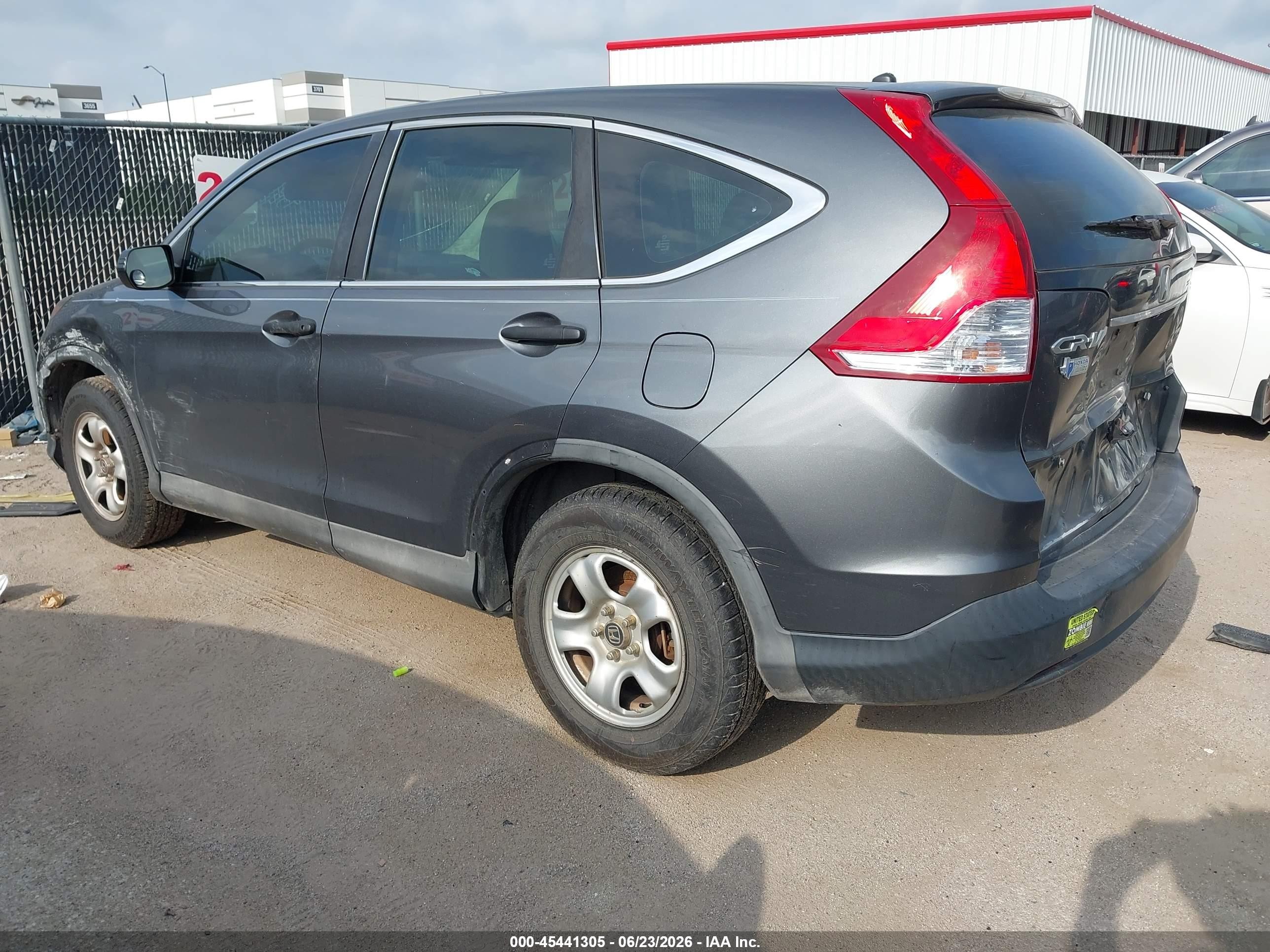 2014 Honda Cr-v Lx Gray vin: 3CZRM3H35EG708754