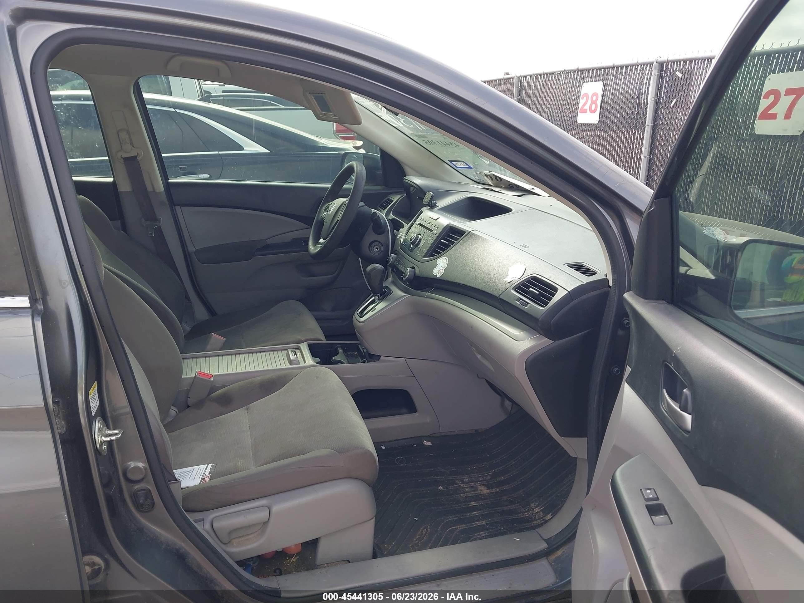 2014 Honda Cr-v Lx Gray vin: 3CZRM3H35EG708754
