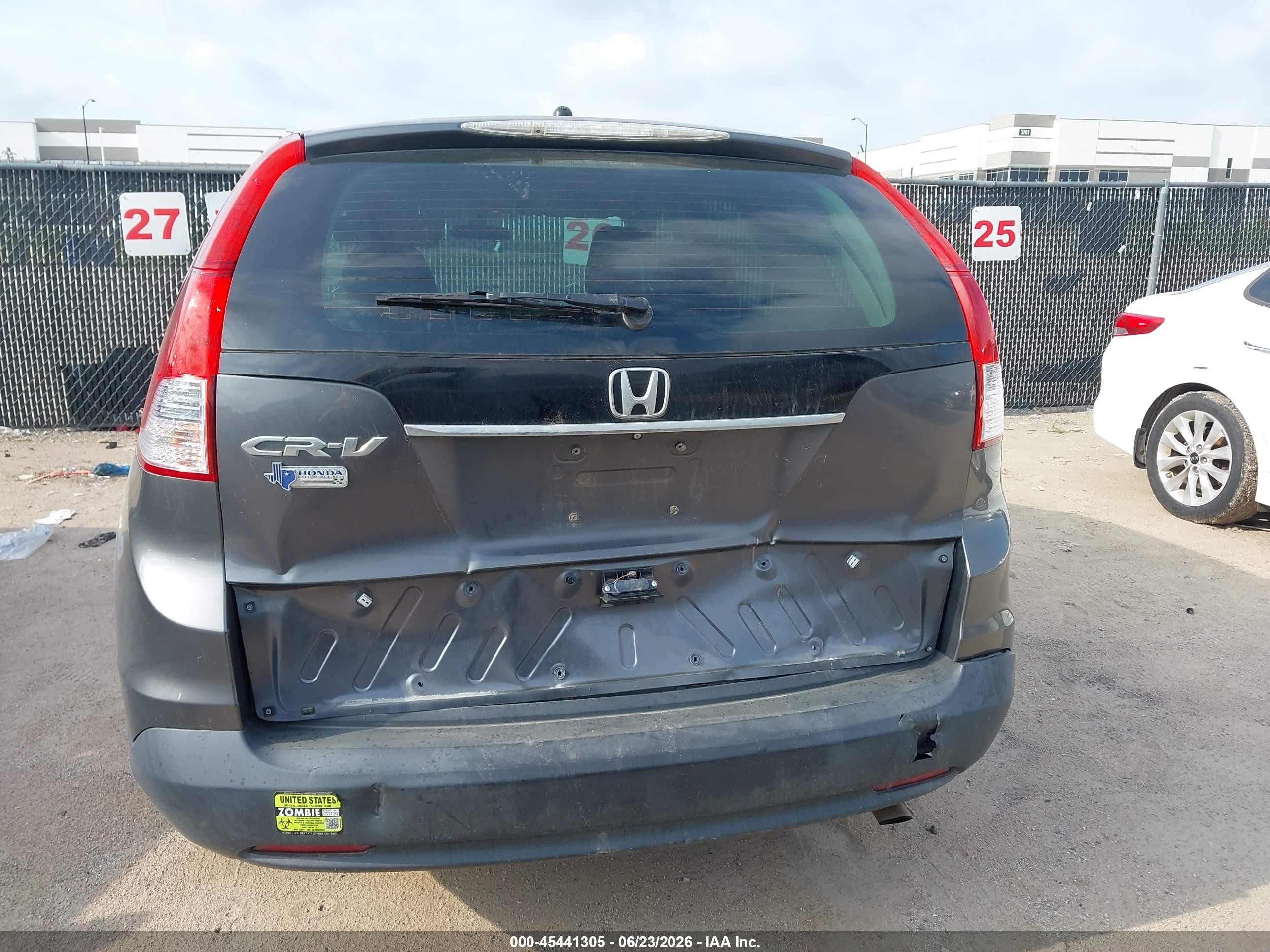 2014 Honda Cr-v Lx Gray vin: 3CZRM3H35EG708754