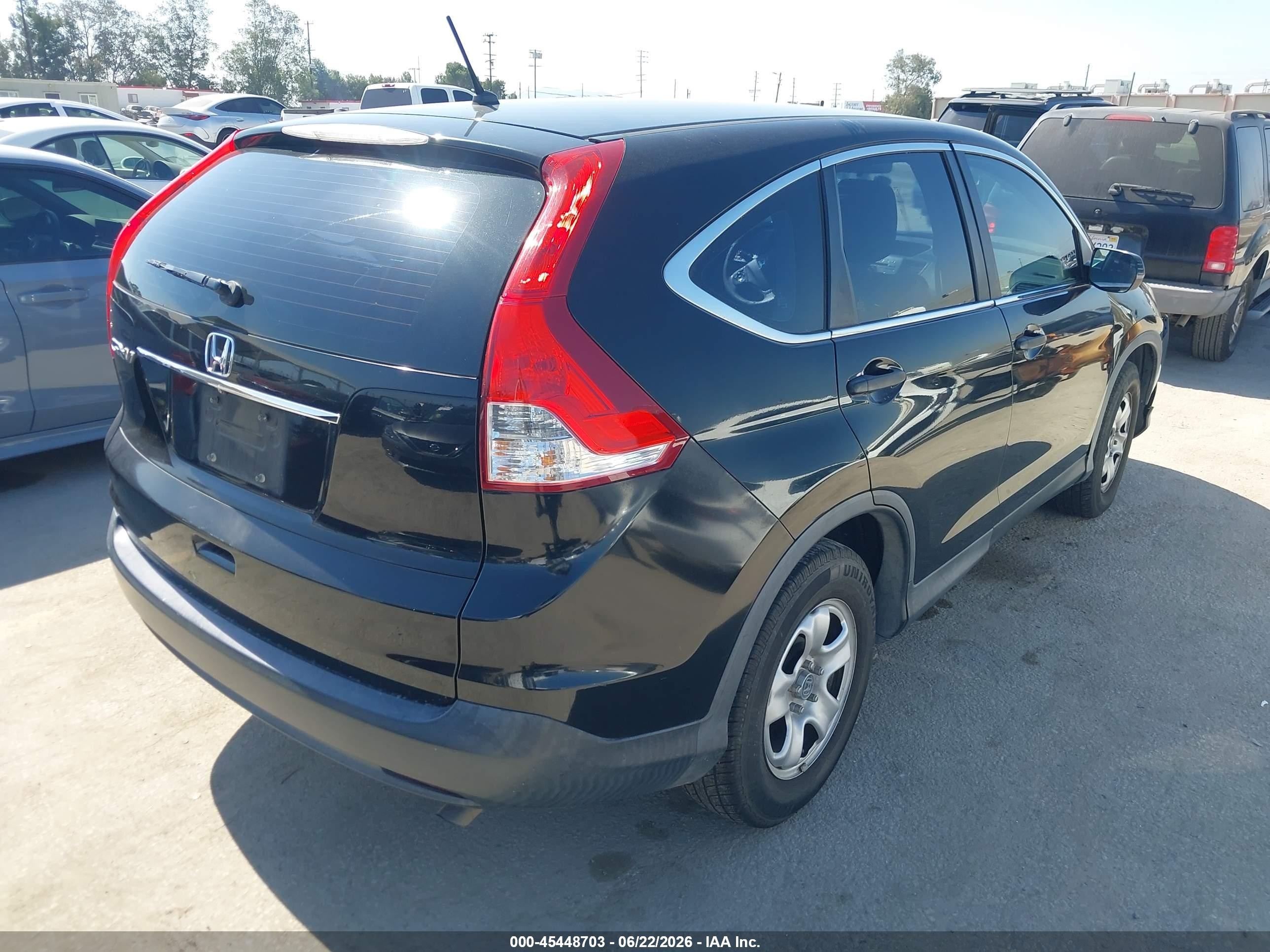 2014 Honda Cr-v Lx Black vin: 3CZRM3H35EG712965