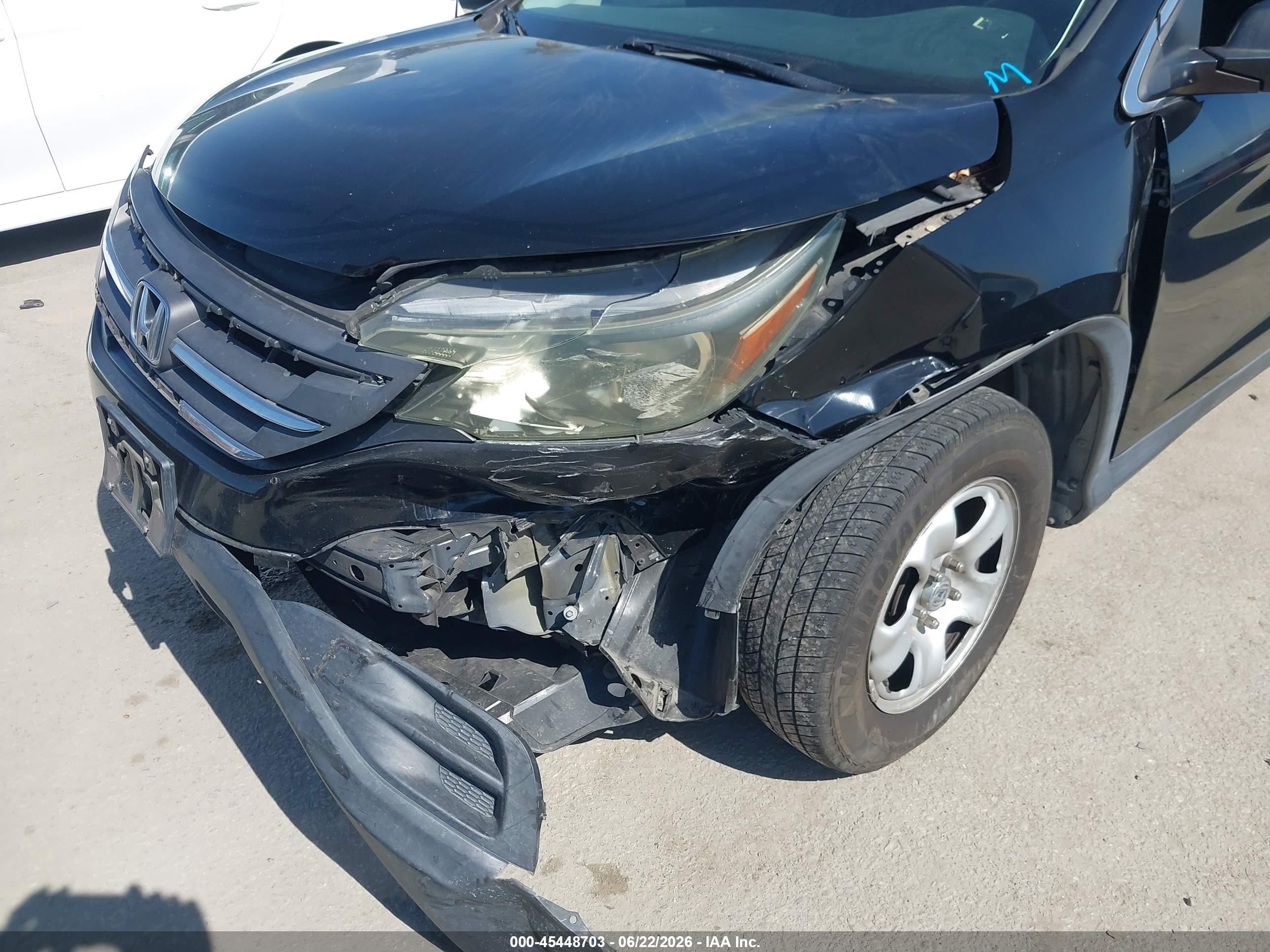 2014 Honda Cr-v Lx Black vin: 3CZRM3H35EG712965