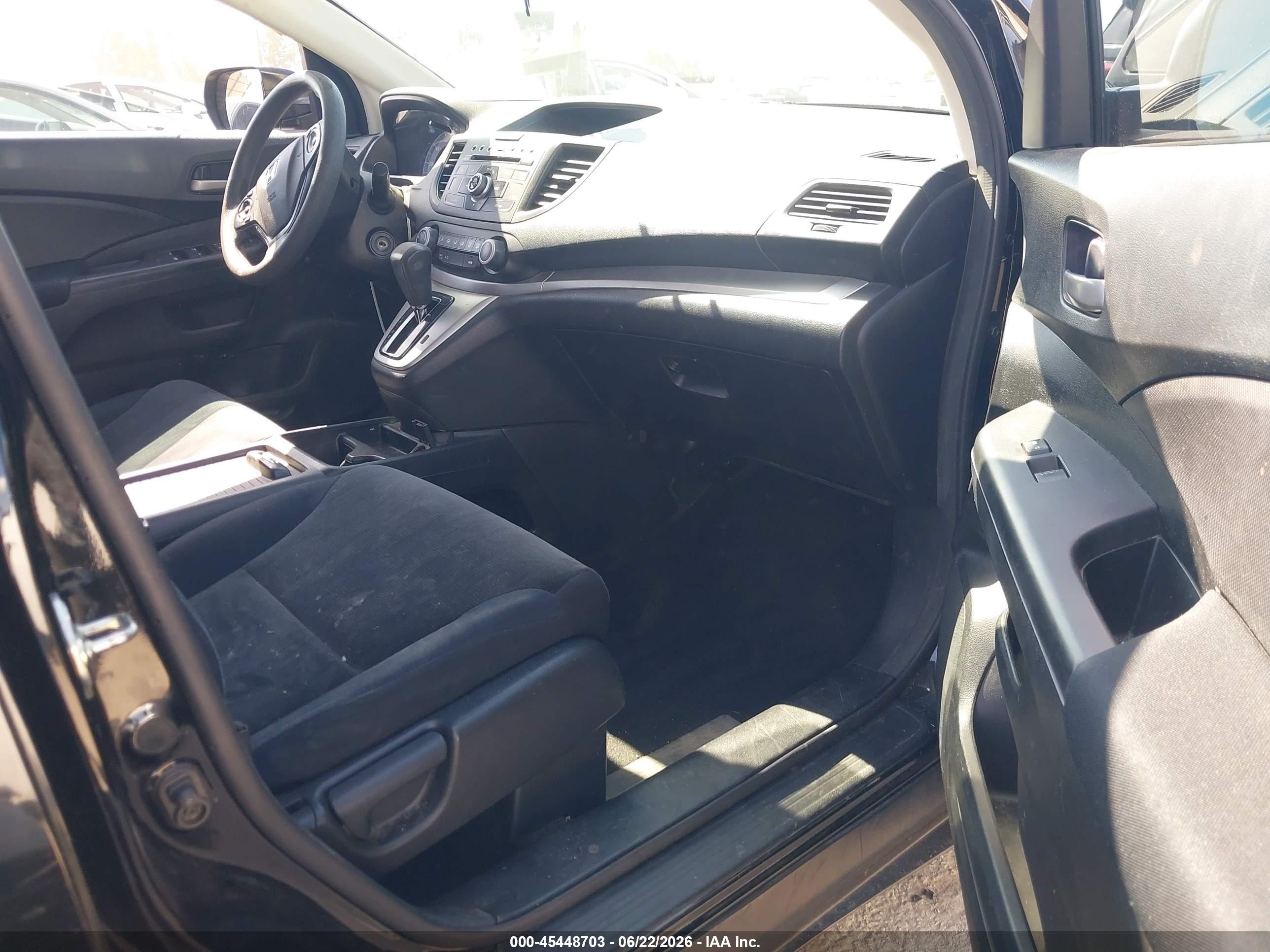 2014 Honda Cr-v Lx Black vin: 3CZRM3H35EG712965