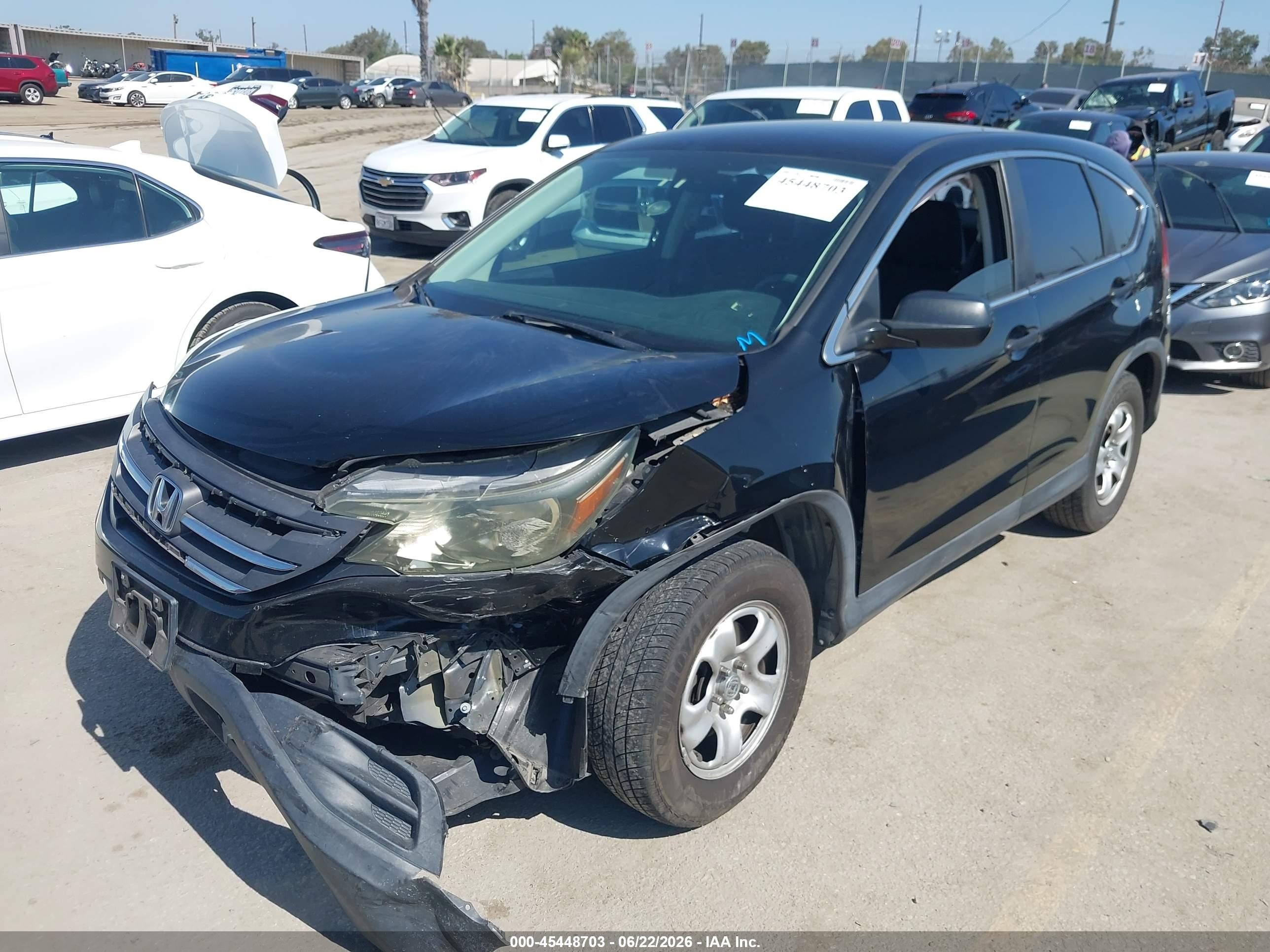 2014 Honda Cr-v Lx Black vin: 3CZRM3H35EG712965