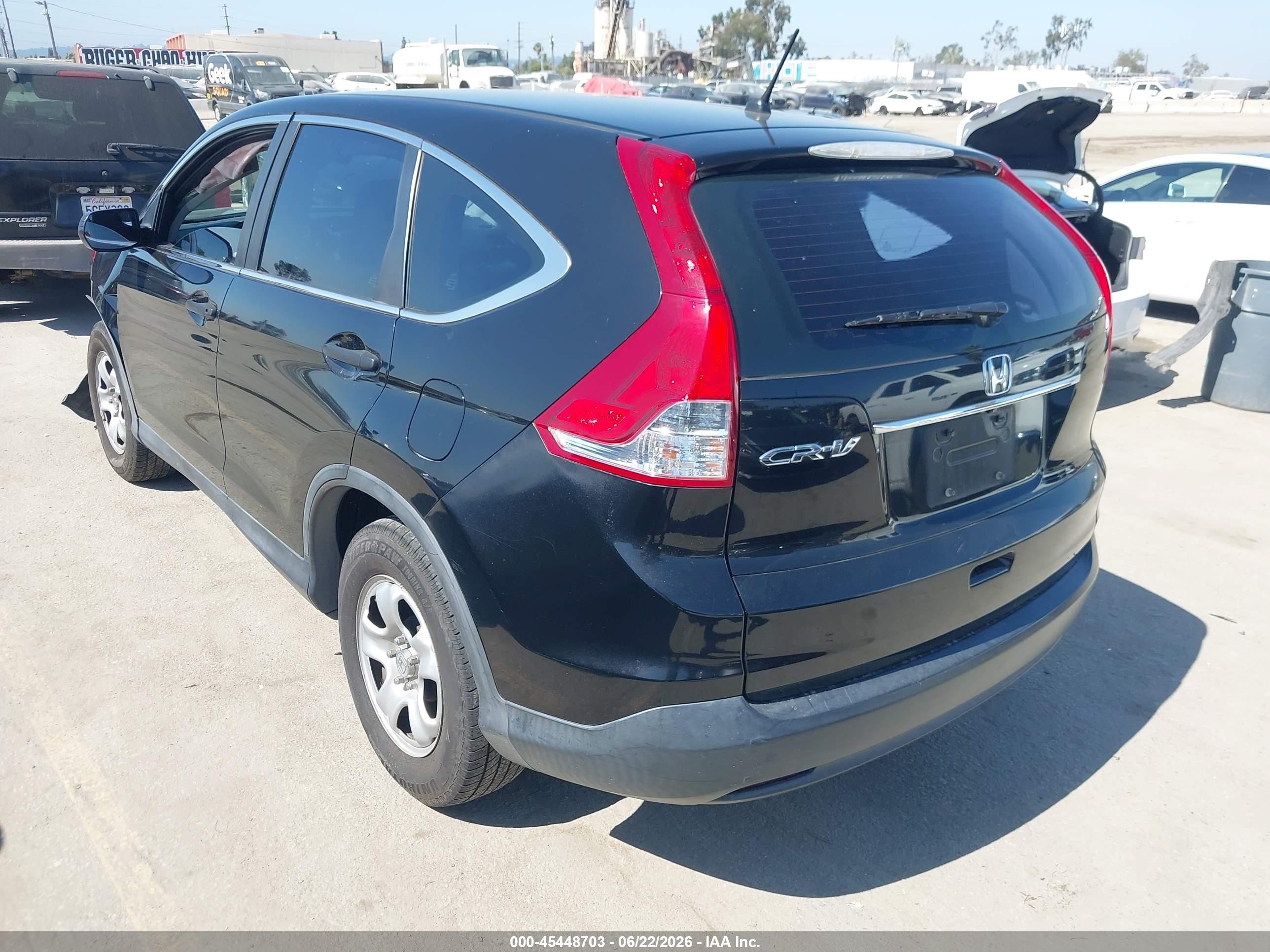 2014 Honda Cr-v Lx Black vin: 3CZRM3H35EG712965