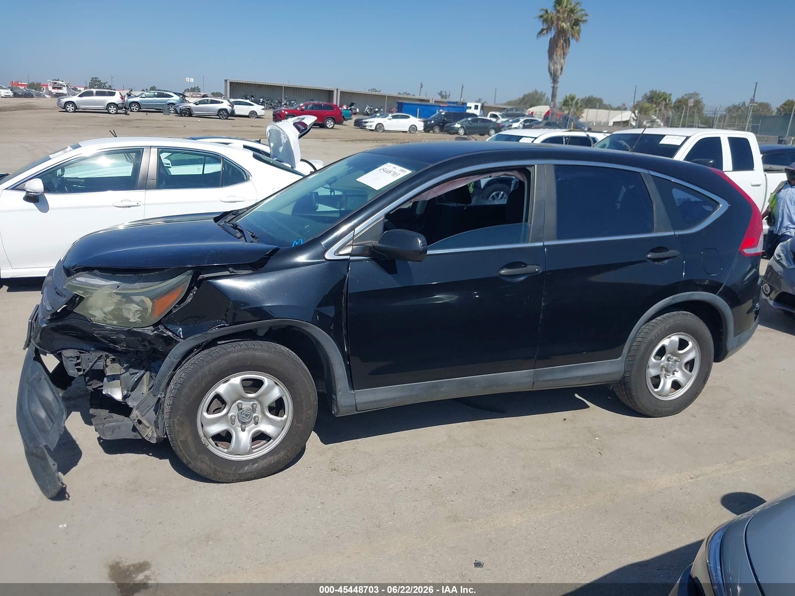 2014 Honda Cr-v Lx Black vin: 3CZRM3H35EG712965