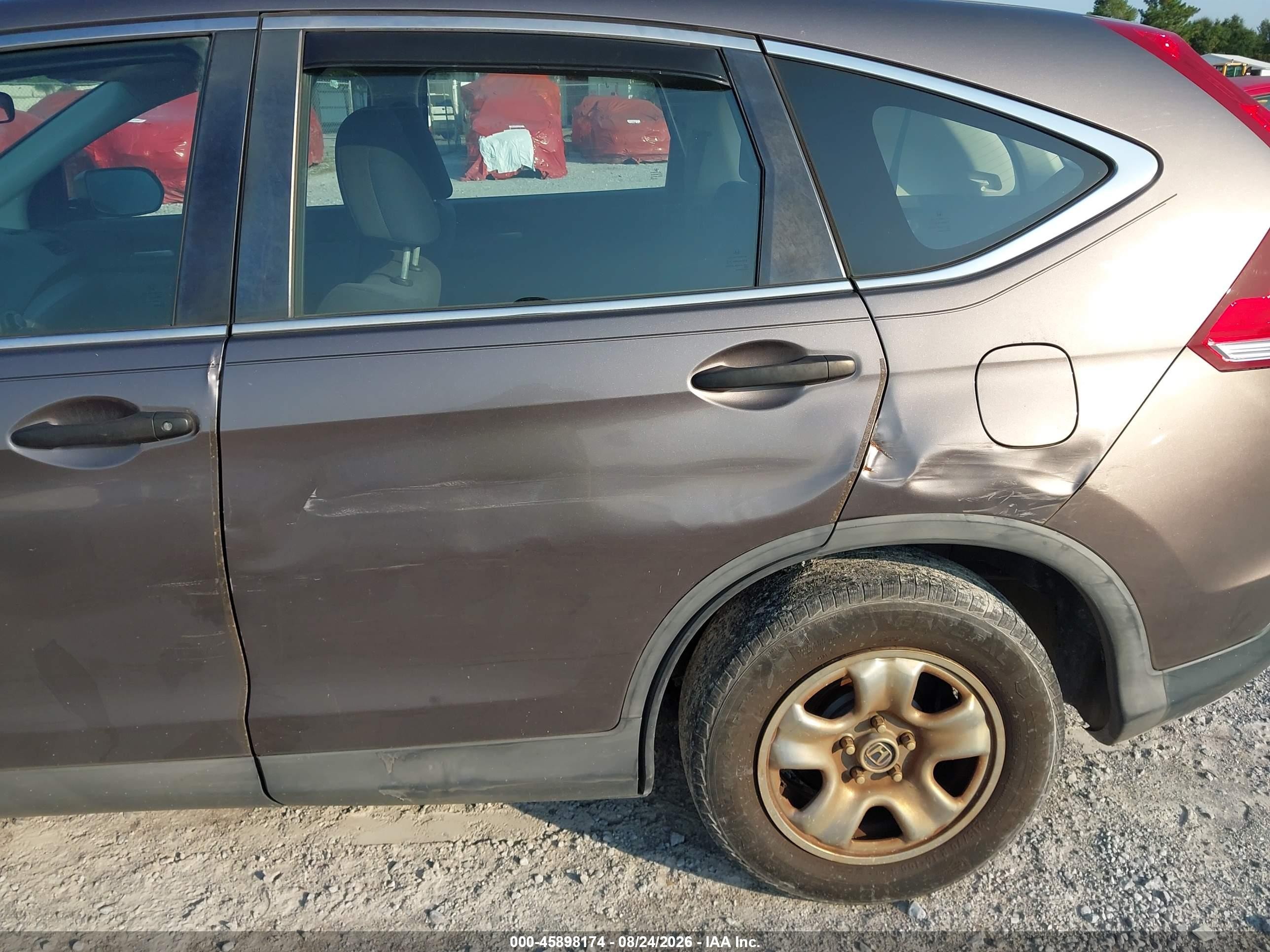 2014 Honda Cr-v Lx Gray vin: 3CZRM3H35EG716563