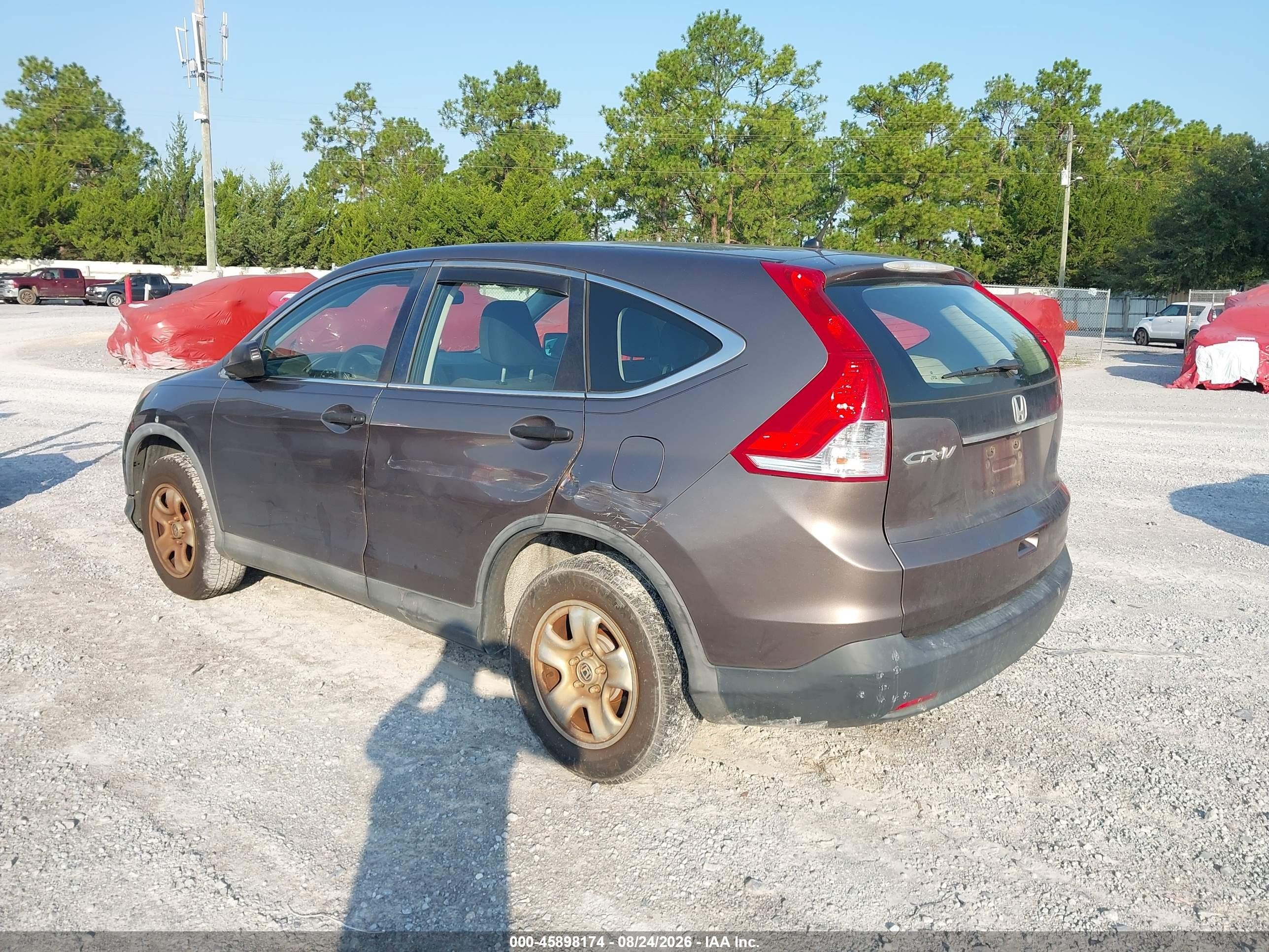 2014 Honda Cr-v Lx Gray vin: 3CZRM3H35EG716563
