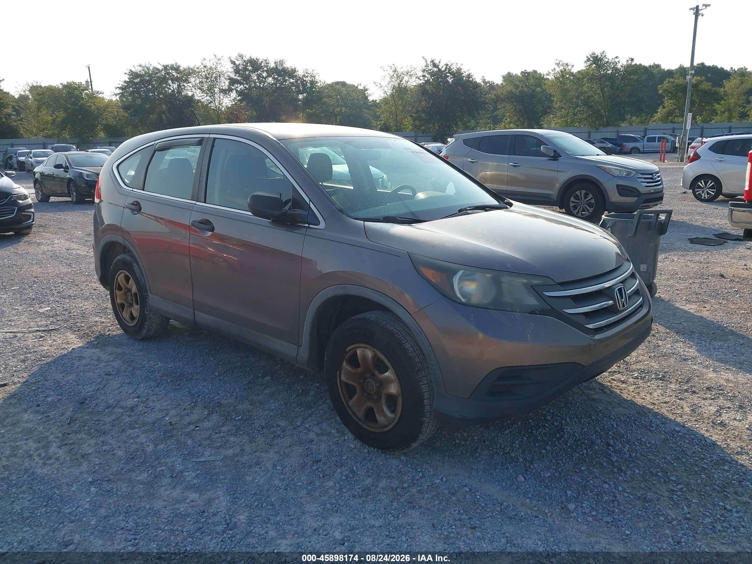 2014 Honda Cr-v Lx Gray vin: 3CZRM3H35EG716563
