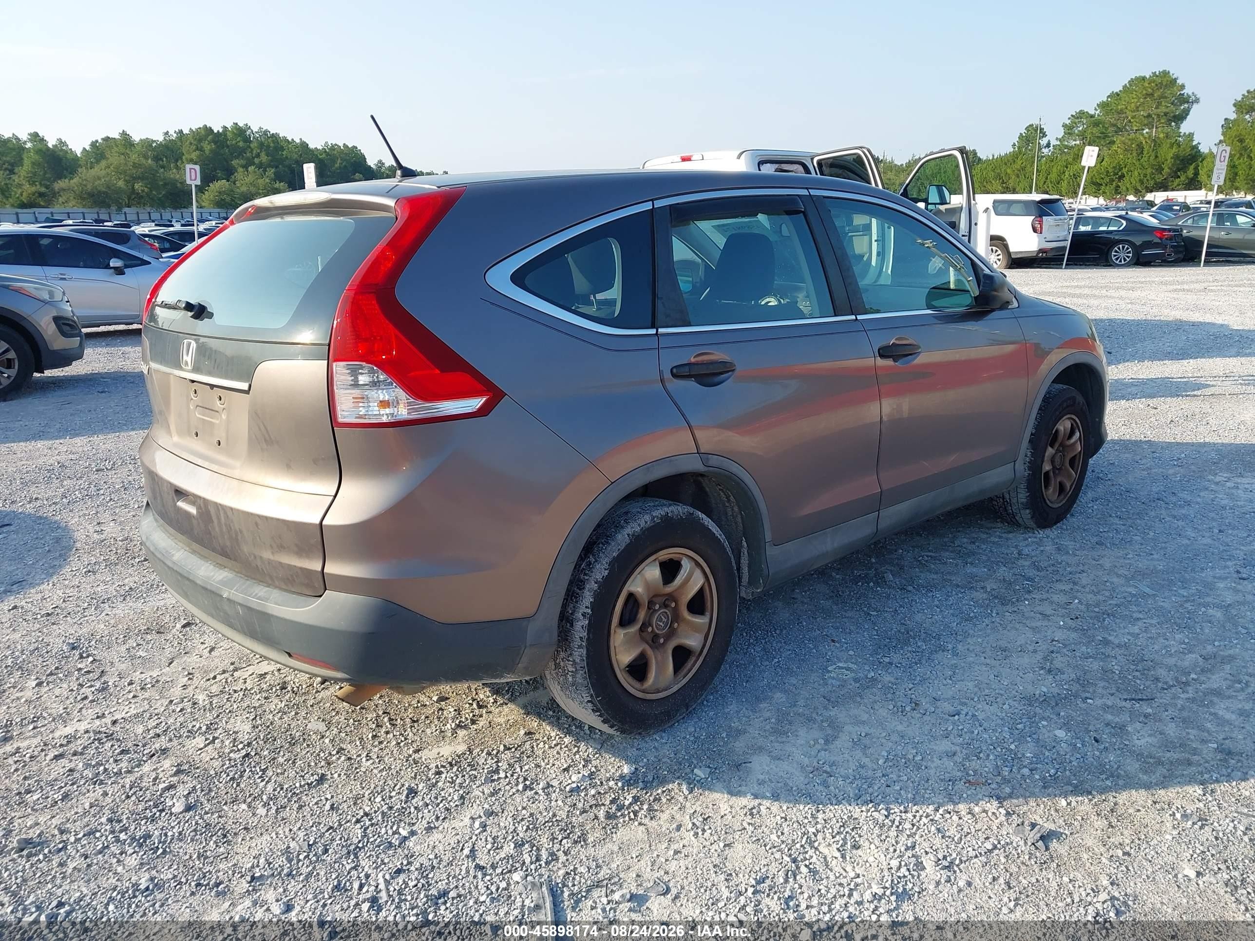 2014 Honda Cr-v Lx Gray vin: 3CZRM3H35EG716563