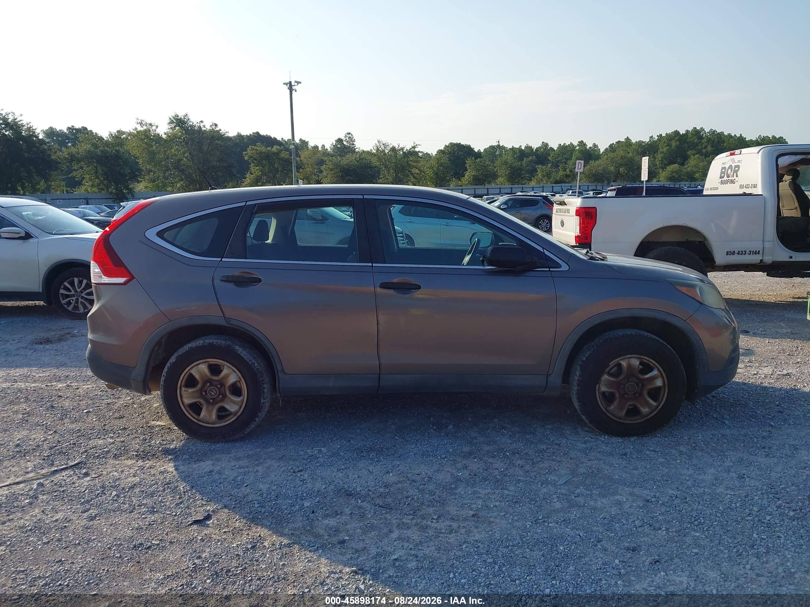 2014 Honda Cr-v Lx Gray vin: 3CZRM3H35EG716563