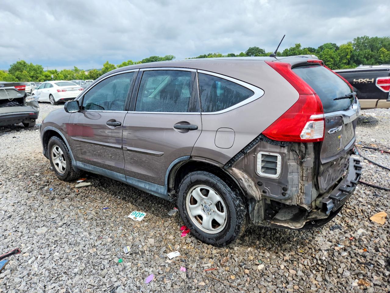 2015 Honda Cr-v Lx Tan vin: 3CZRM3H35FG705161