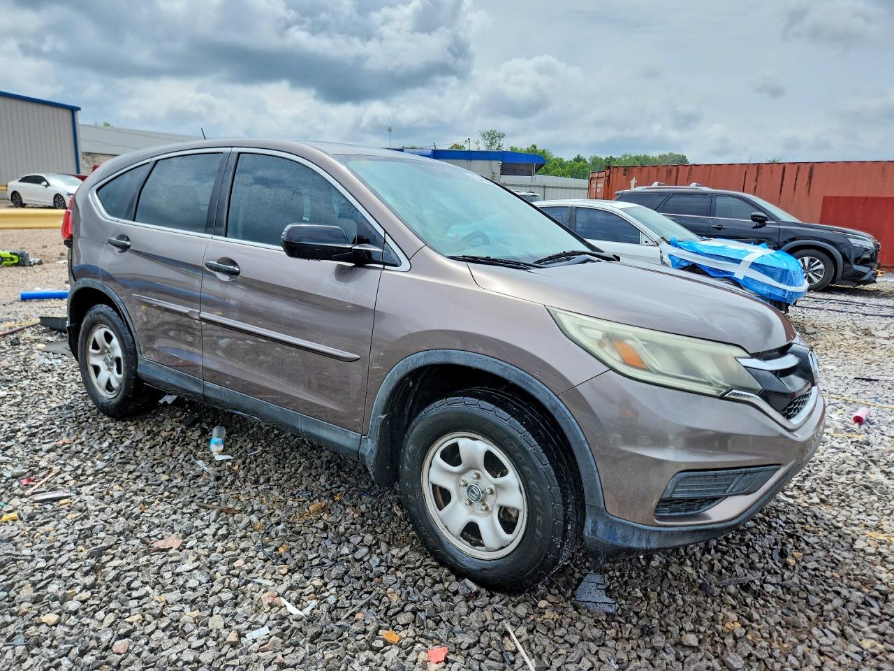 2015 Honda Cr-v Lx Tan vin: 3CZRM3H35FG705161