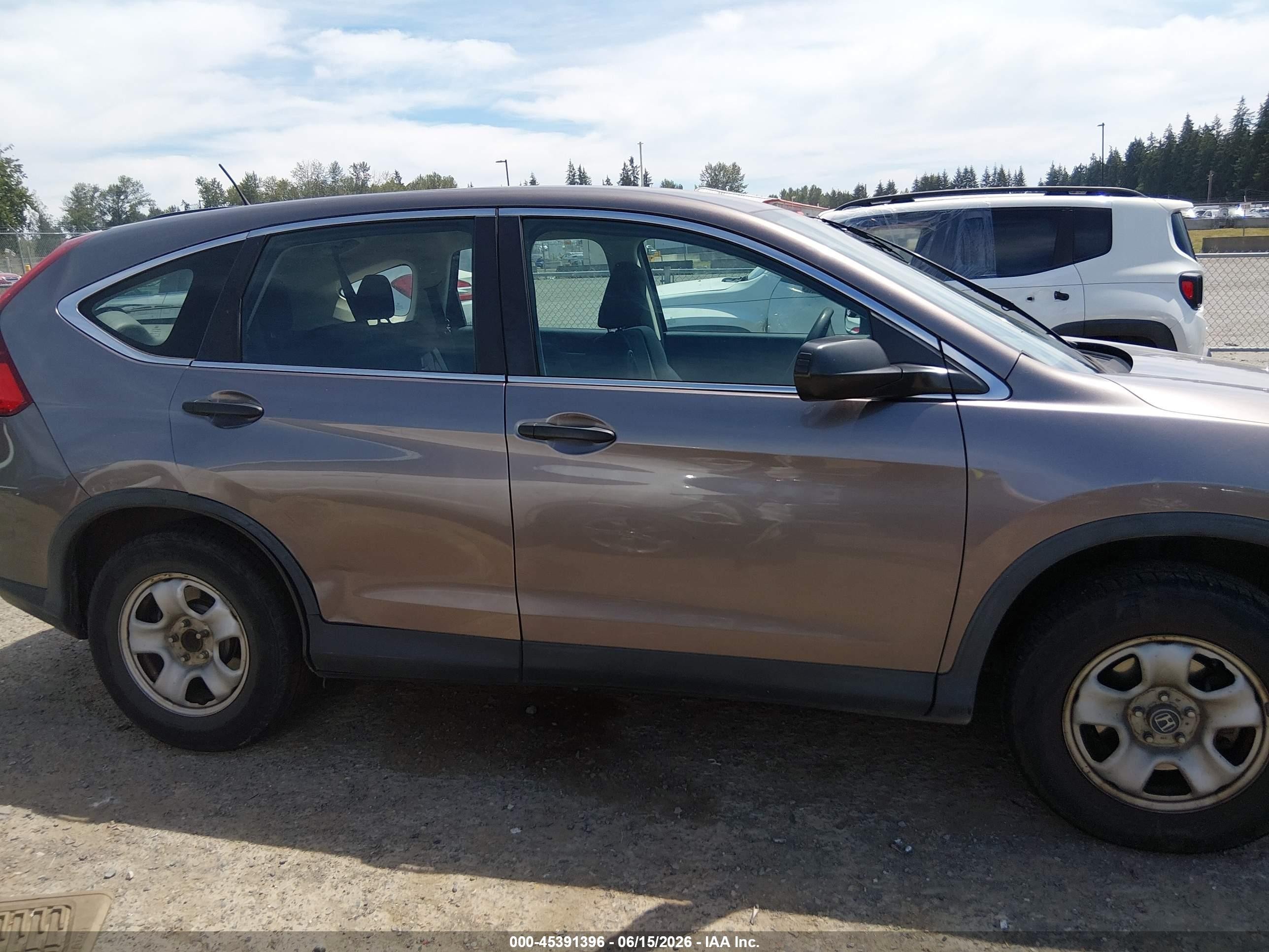 2015 Honda Cr-v Lx Серый vin: 3CZRM3H35FG709615