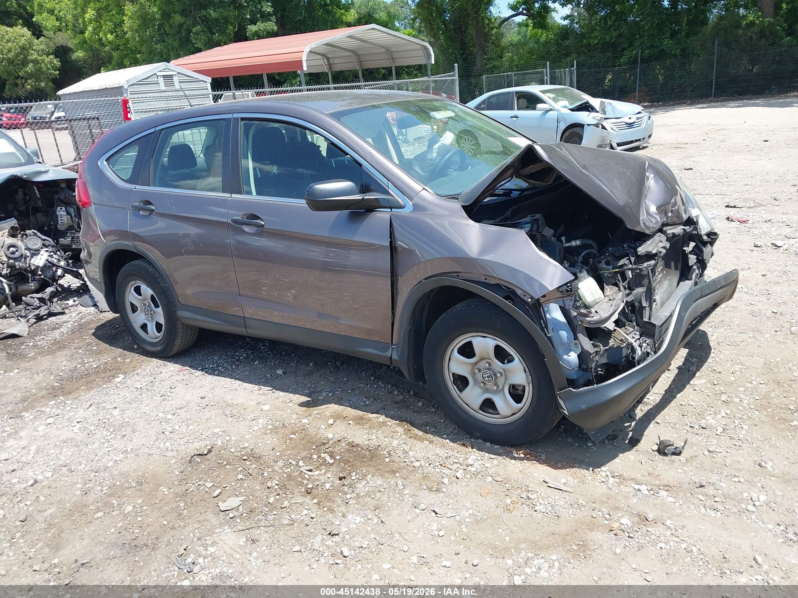 2015 Honda Cr-v Lx Brown vin: 3CZRM3H35FG709789