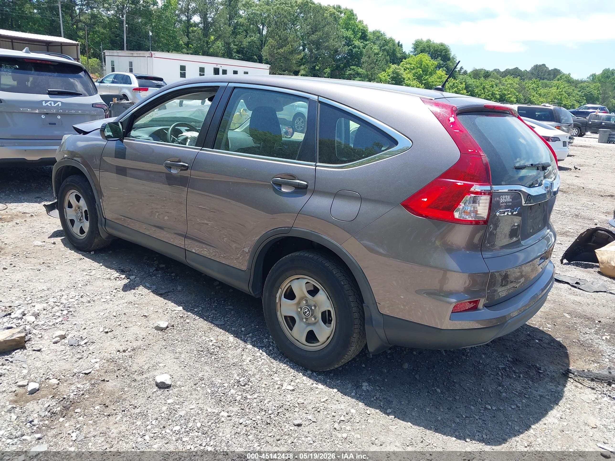 2015 Honda Cr-v Lx Brown vin: 3CZRM3H35FG709789
