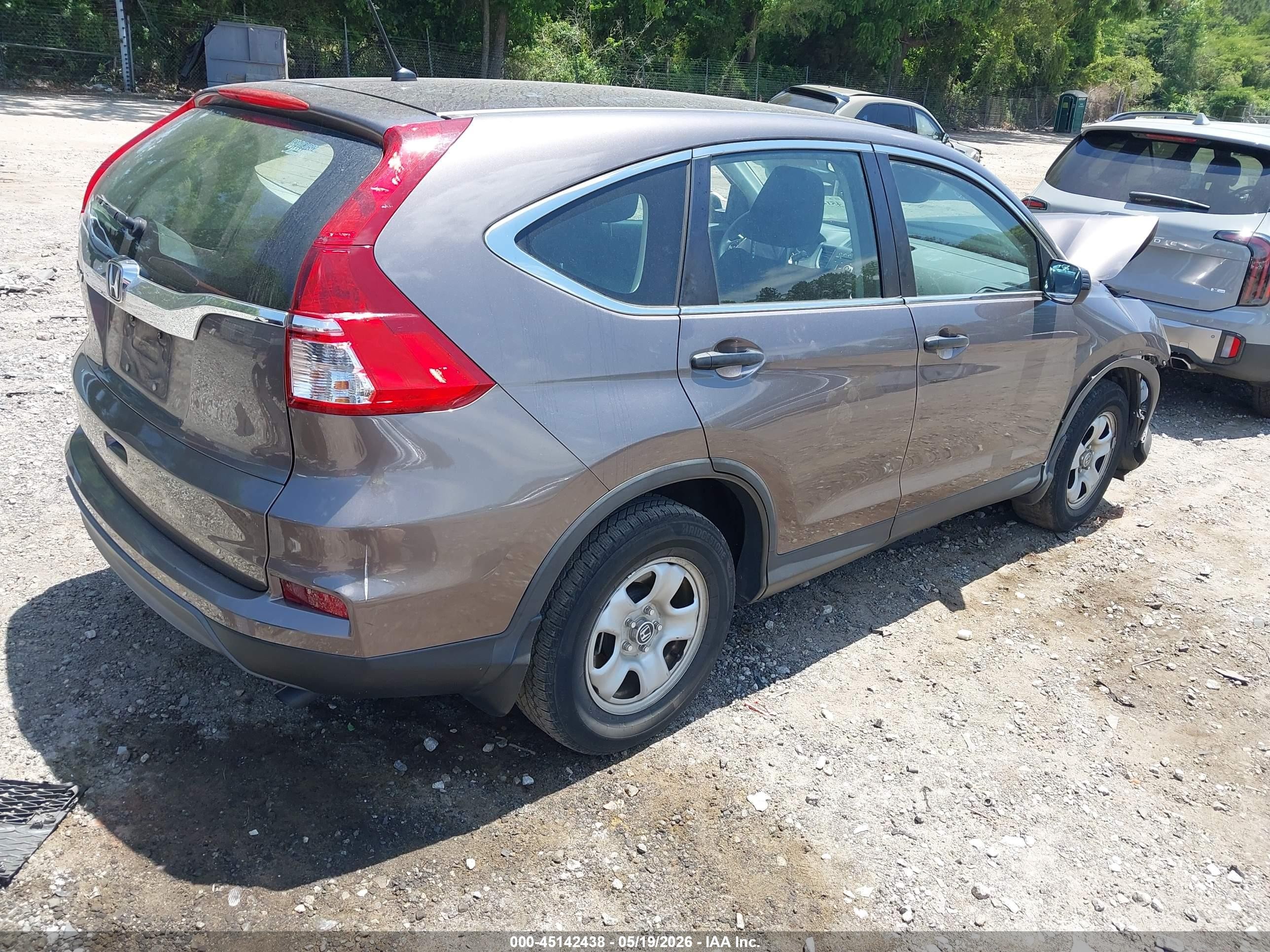 2015 Honda Cr-v Lx Brown vin: 3CZRM3H35FG709789