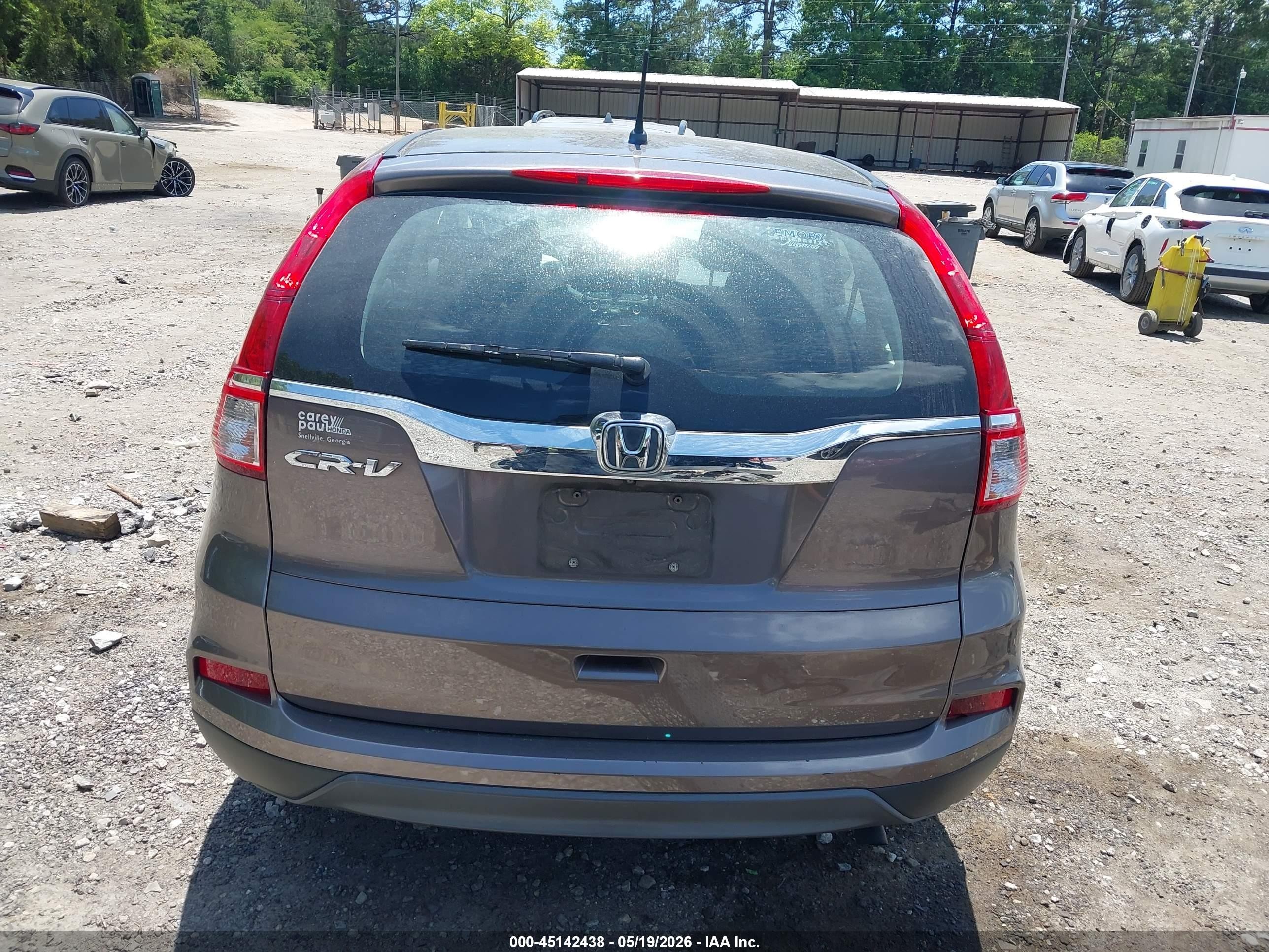 2015 Honda Cr-v Lx Brown vin: 3CZRM3H35FG709789