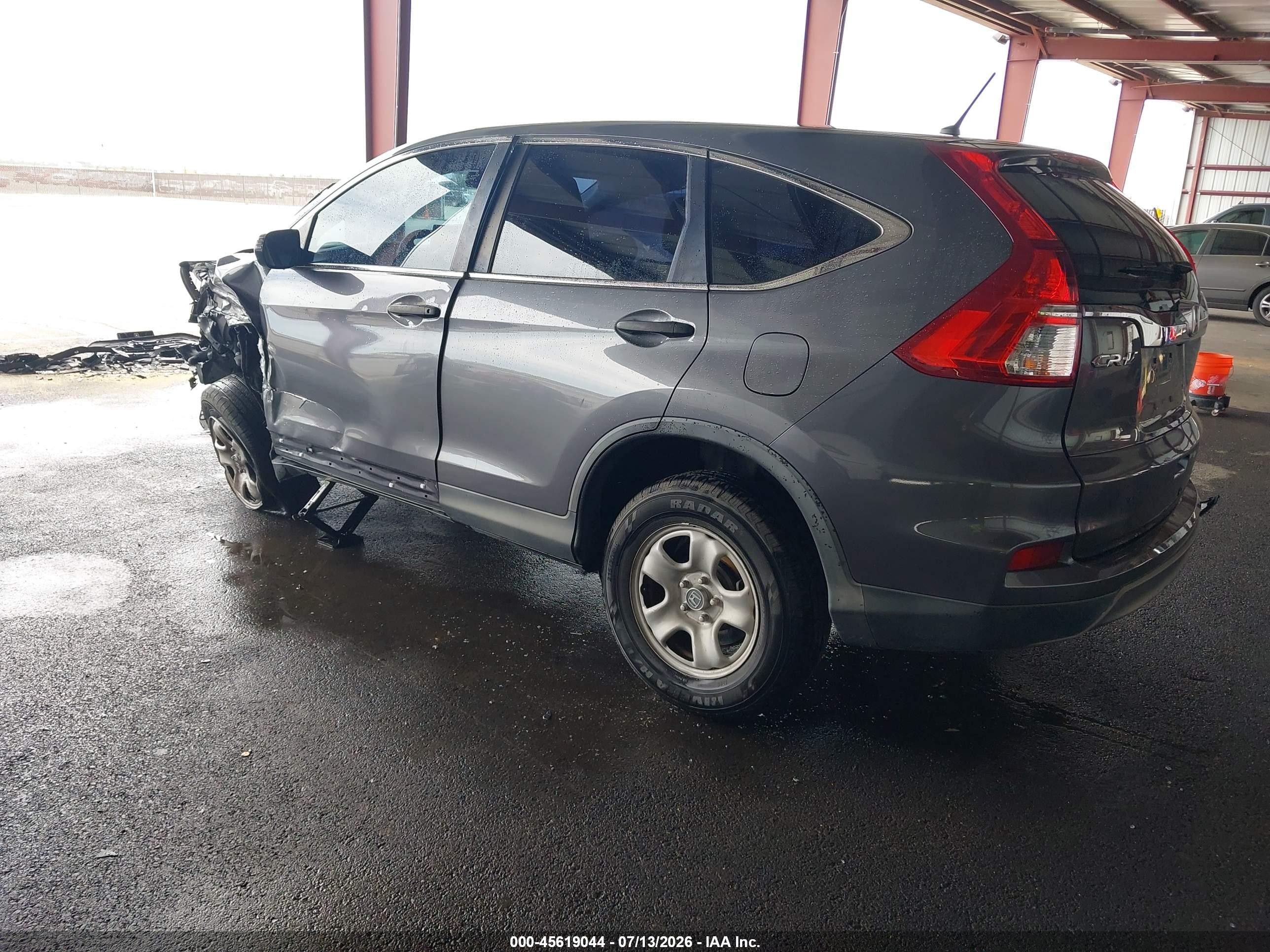 2015 Honda Cr-v Lx Gray vin: 3CZRM3H35FG710456