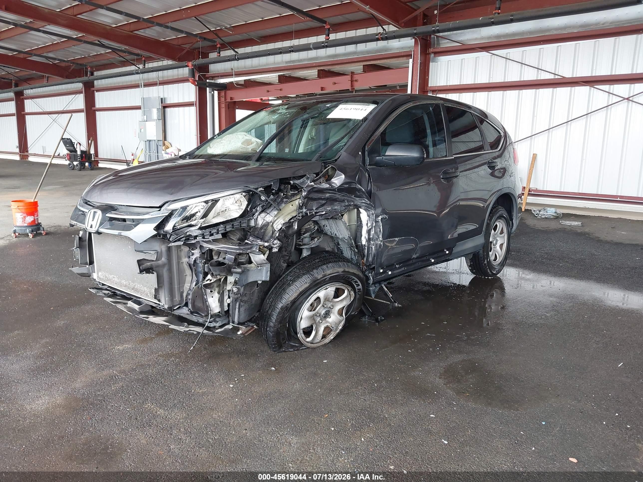 2015 Honda Cr-v Lx Gray vin: 3CZRM3H35FG710456
