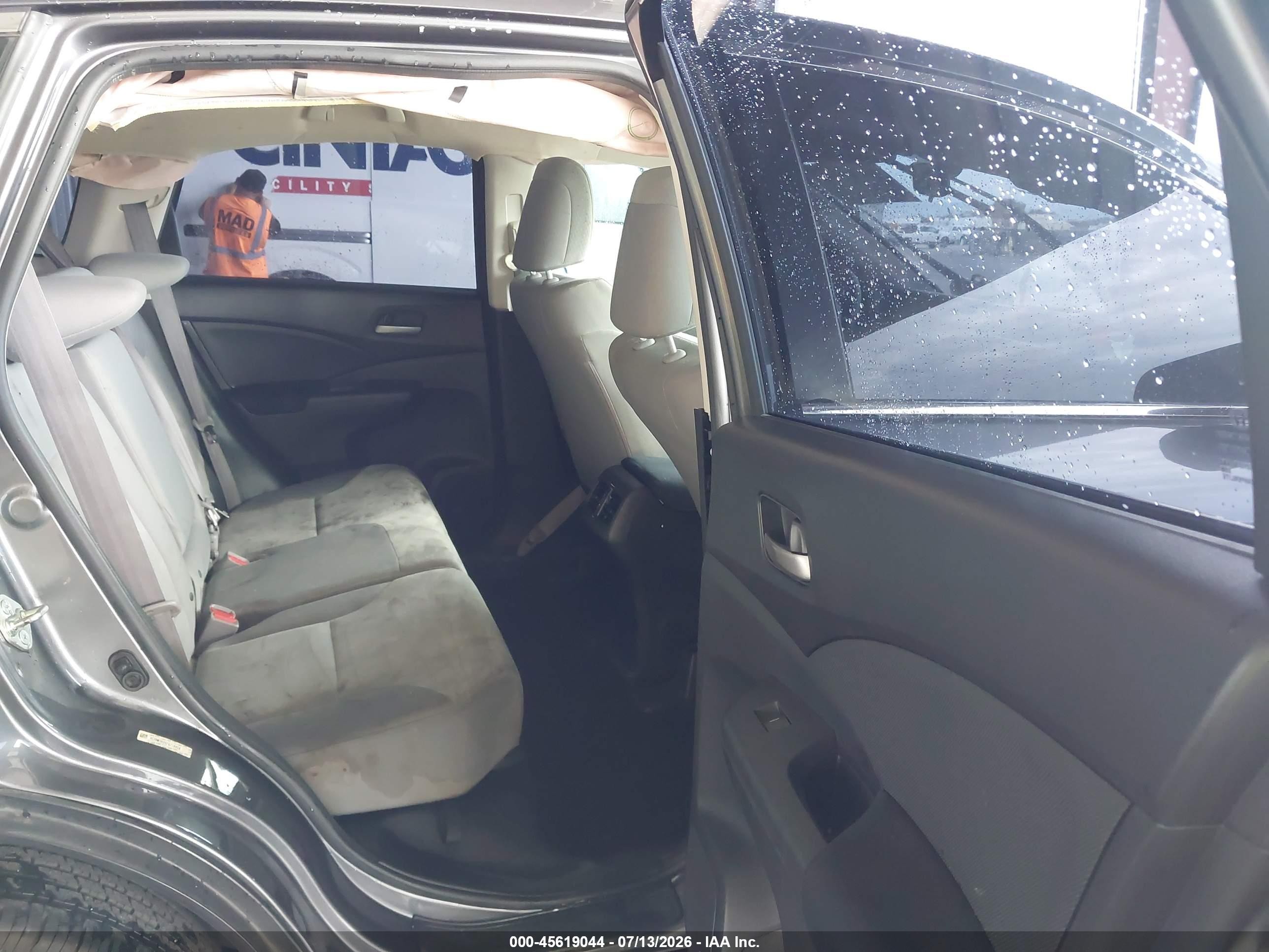 2015 Honda Cr-v Lx Gray vin: 3CZRM3H35FG710456