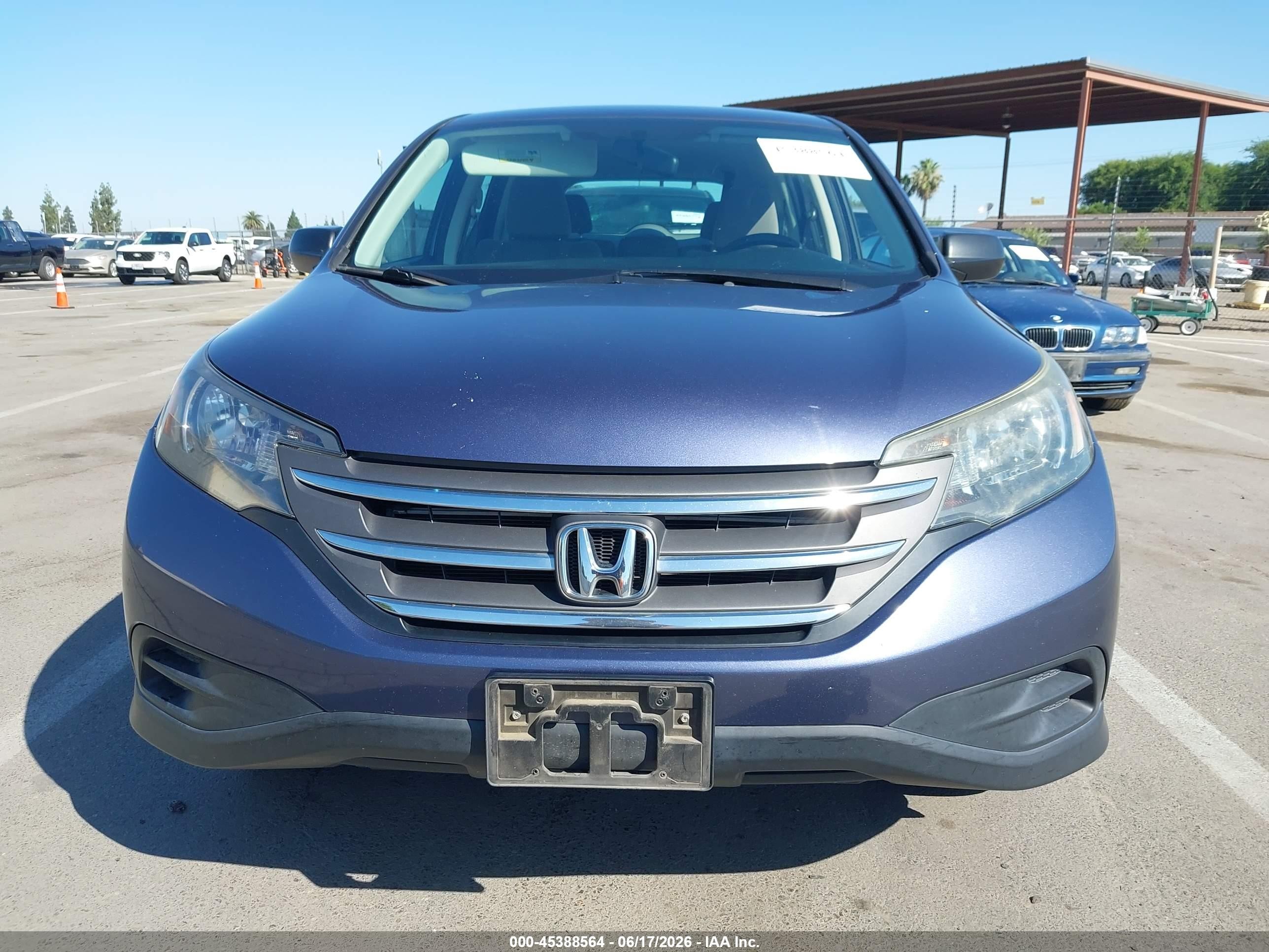 2013 Honda Cr-v Lx Blue vin: 3CZRM3H36DG711788