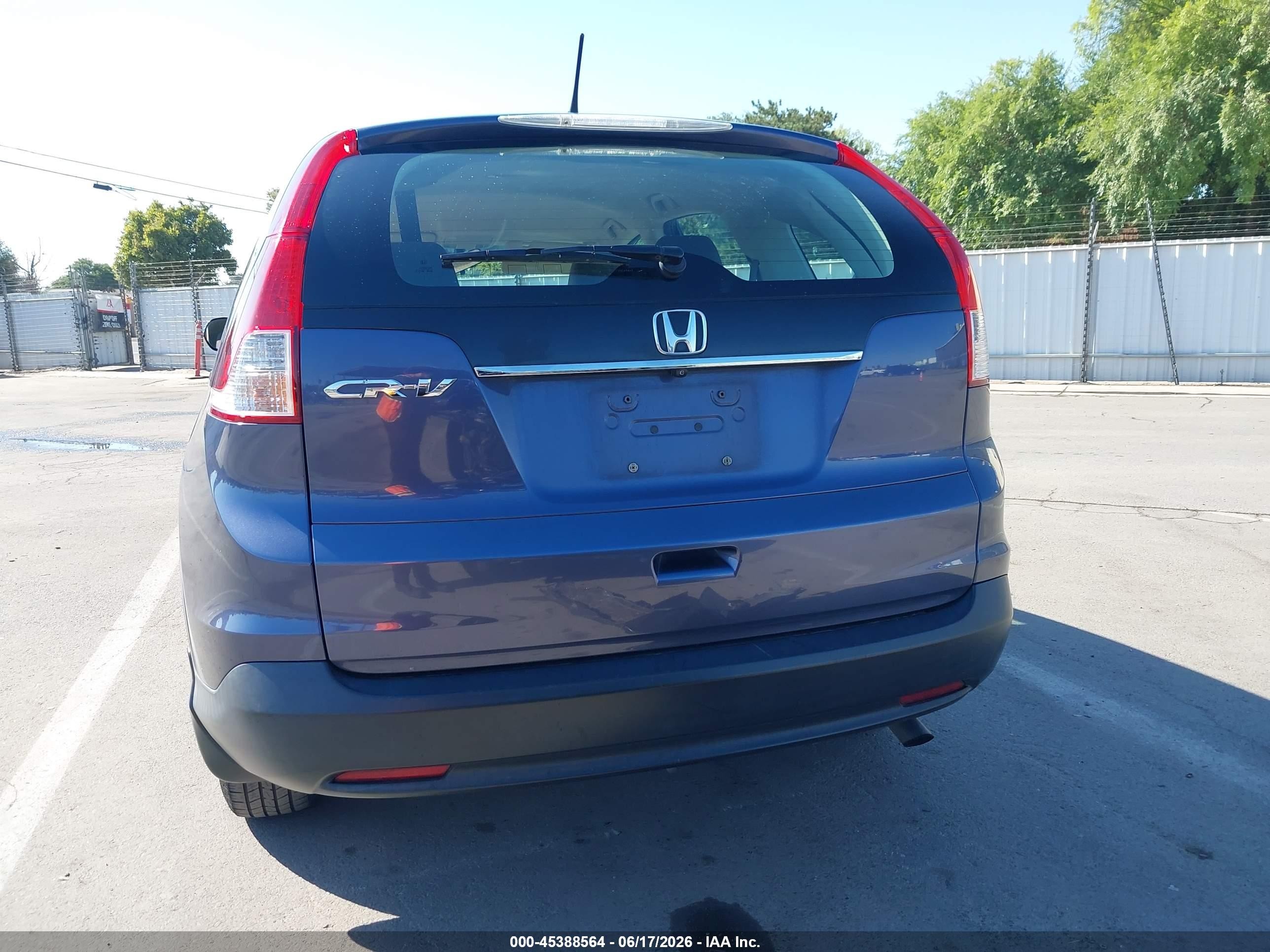 2013 Honda Cr-v Lx Blue vin: 3CZRM3H36DG711788