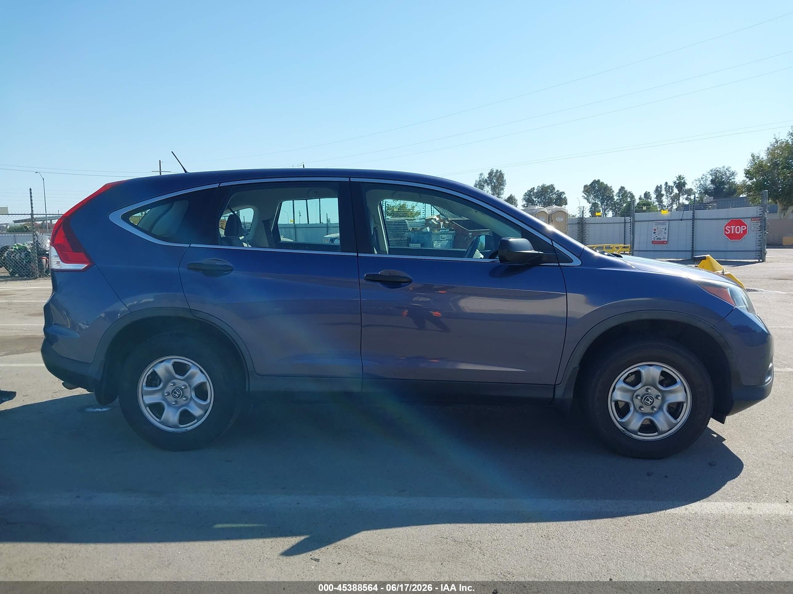 2013 Honda Cr-v Lx Blue vin: 3CZRM3H36DG711788