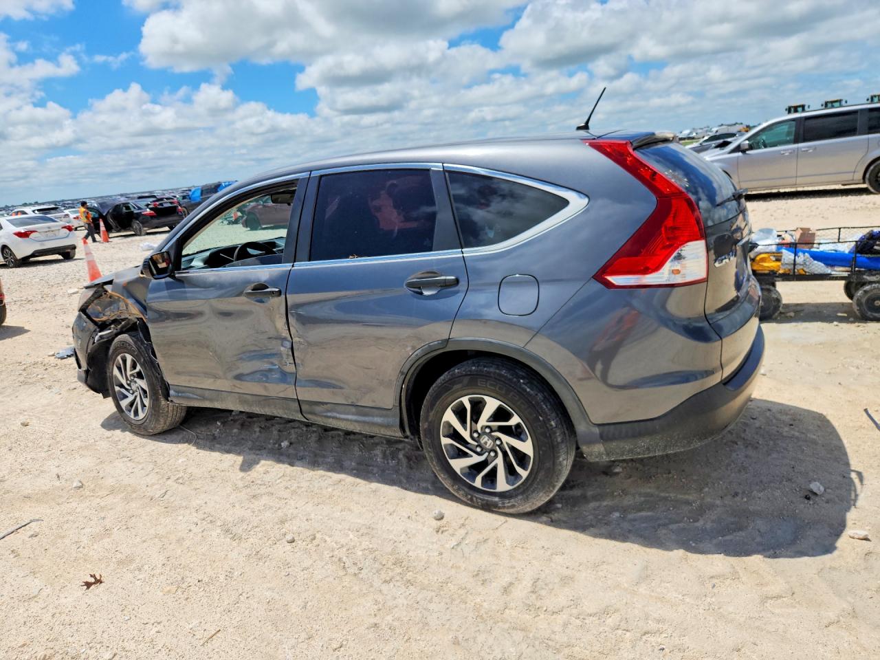 2014 Honda Cr-v Lx Gray vin: 3CZRM3H36EG700842