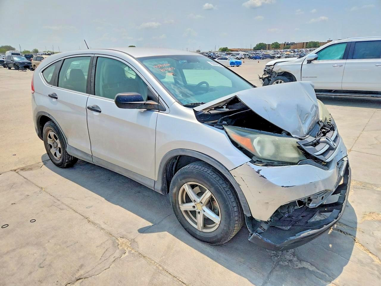 2014 Honda Cr-v Lx Silver vin: 3CZRM3H36EG709363
