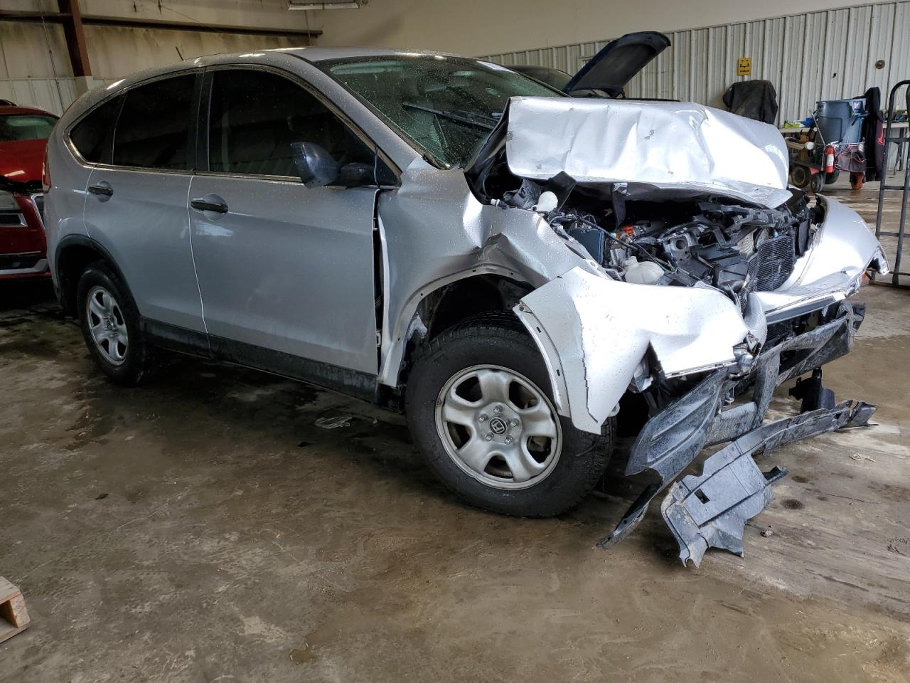2014 Honda Cr-v Lx Silver vin: 3CZRM3H36EG710092