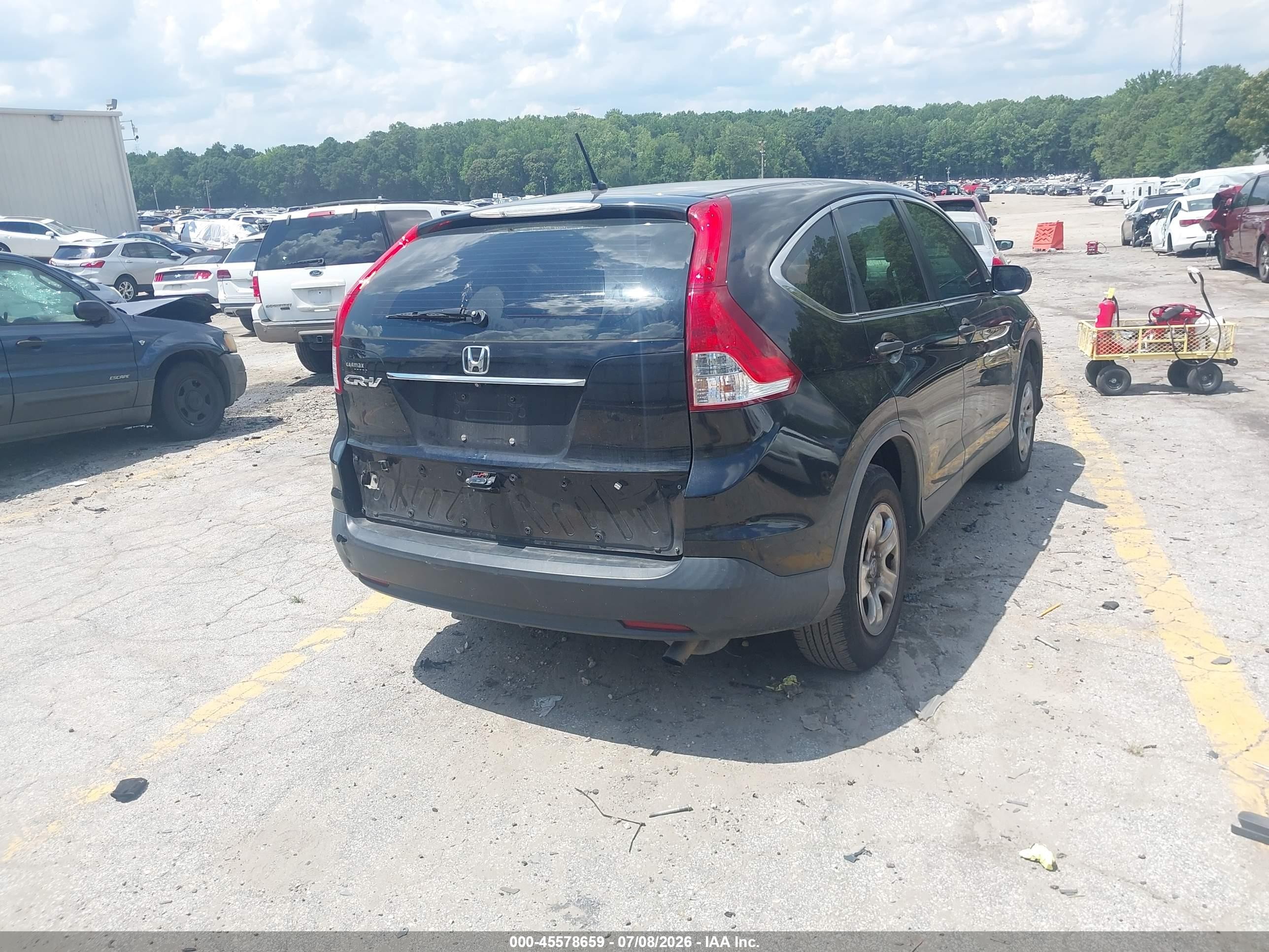 2014 Honda Cr-v Lx Black vin: 3CZRM3H36EG717236