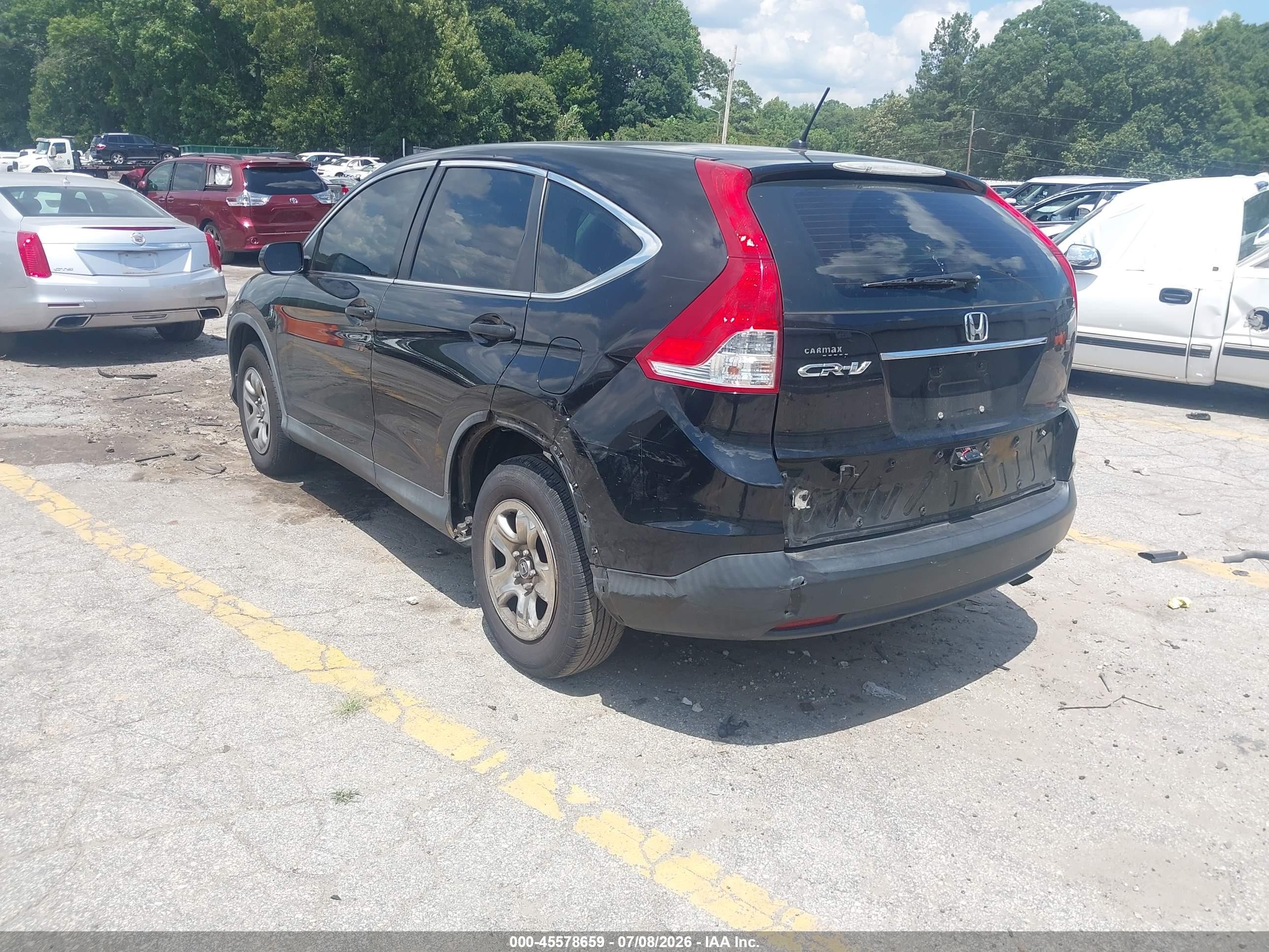 2014 Honda Cr-v Lx Black vin: 3CZRM3H36EG717236