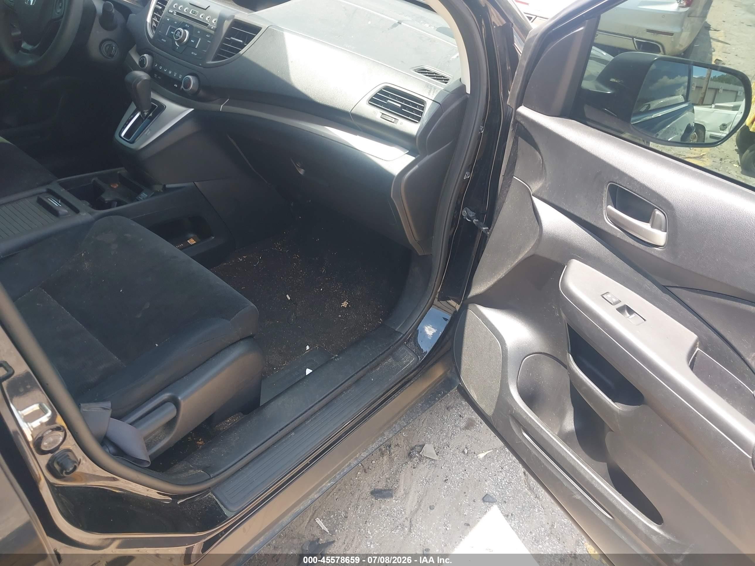 2014 Honda Cr-v Lx Black vin: 3CZRM3H36EG717236