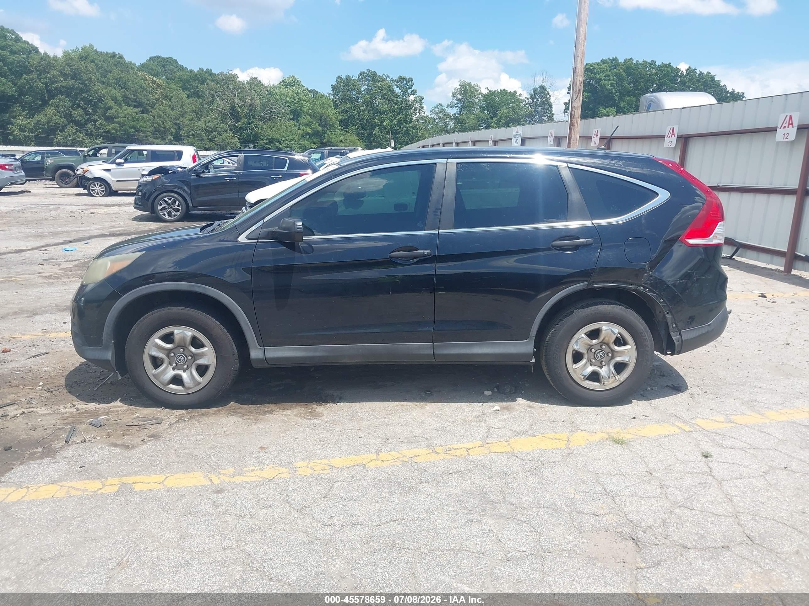 2014 Honda Cr-v Lx Black vin: 3CZRM3H36EG717236
