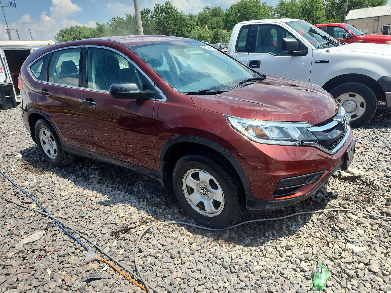 2015 Honda Cr-v Lx Burgundy vin: 3CZRM3H36FG705041