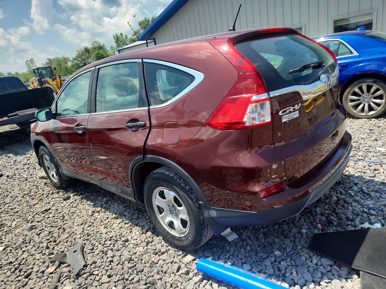 2015 Honda Cr-v Lx Burgundy vin: 3CZRM3H36FG705041